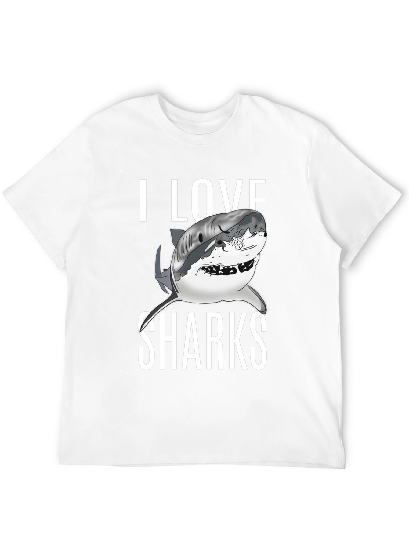 I Love Sharks Graphic T-Shirt