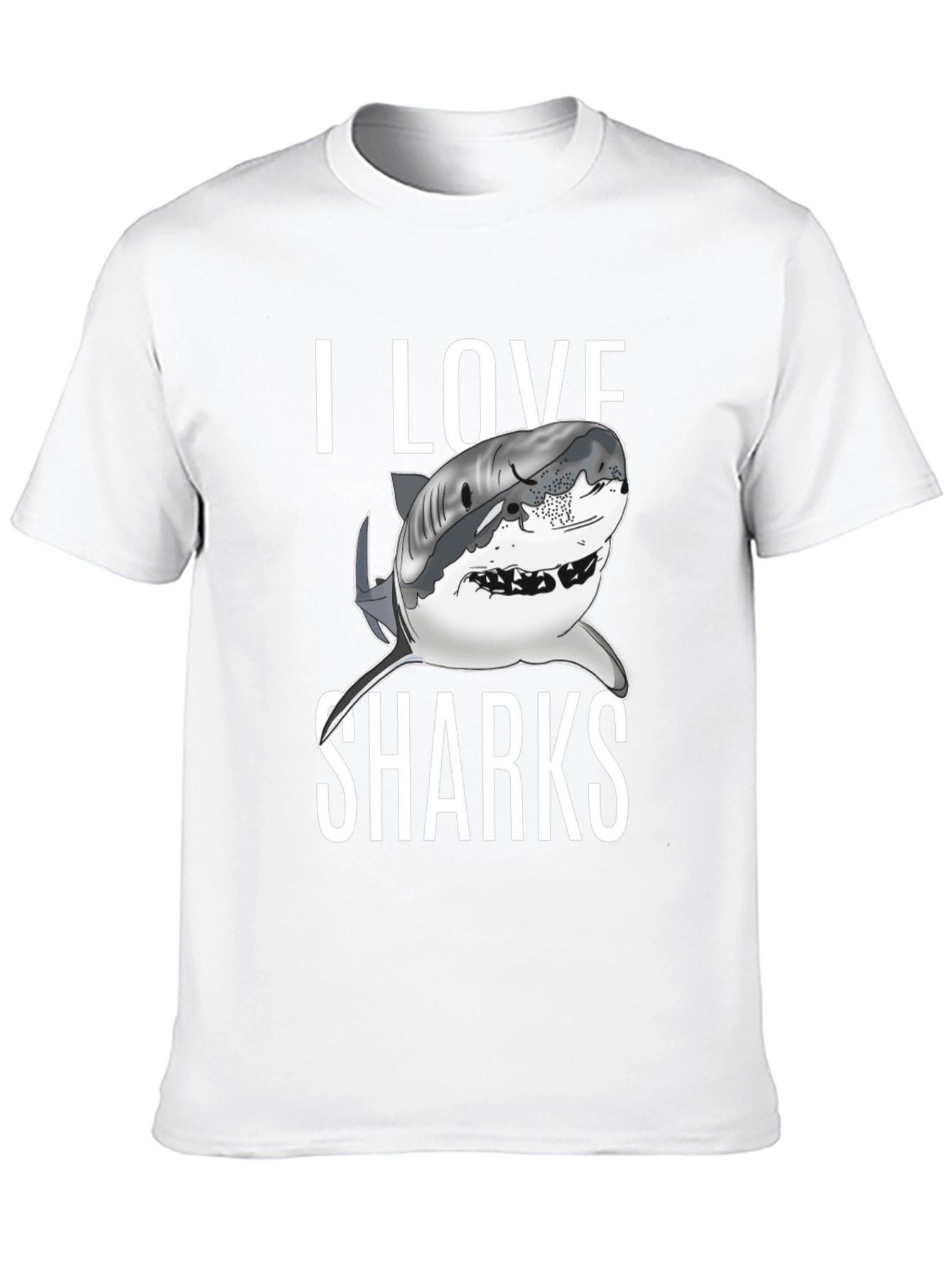 I Love Sharks Graphic T-Shirt