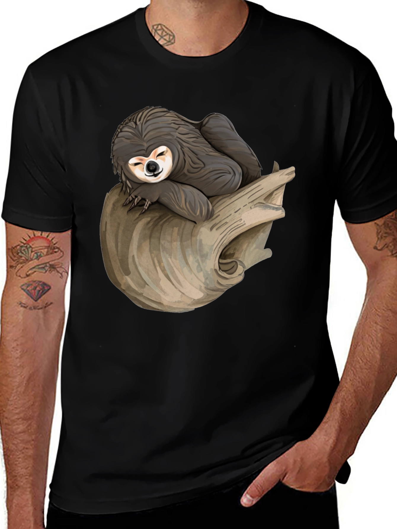 Sloth Nap T-Shirt -  Relaxed Style