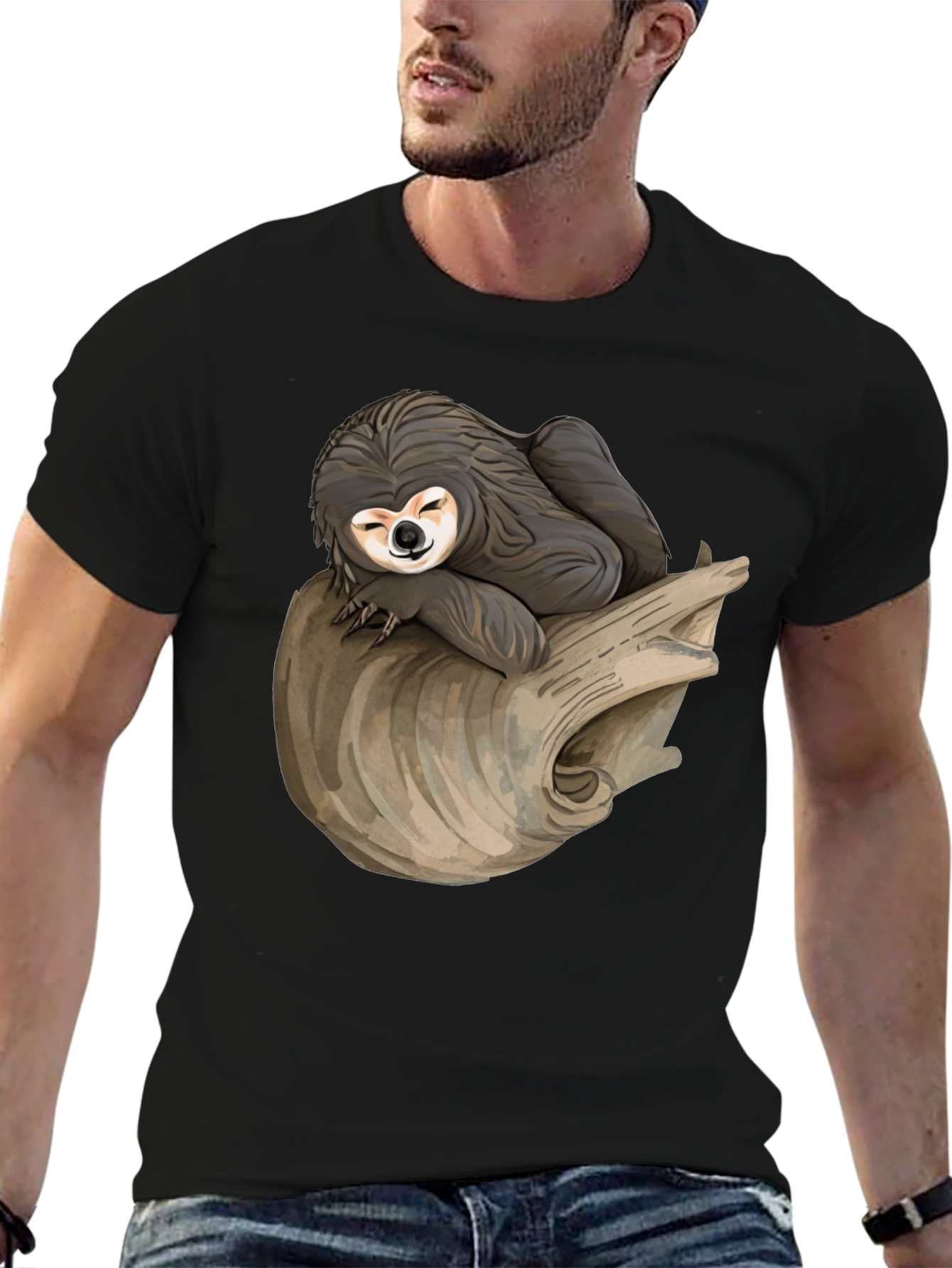 Sloth Nap T-Shirt -  Relaxed Style