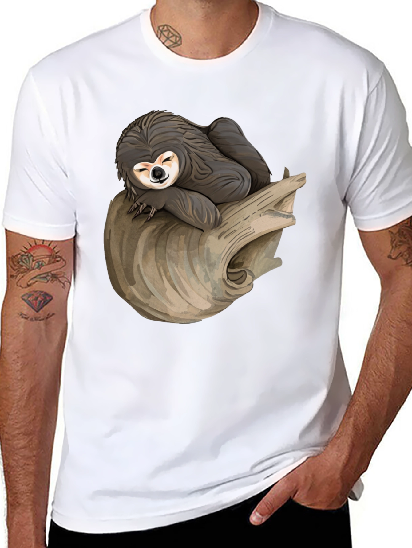 Sloth Nap T-Shirt -  Relaxed Style