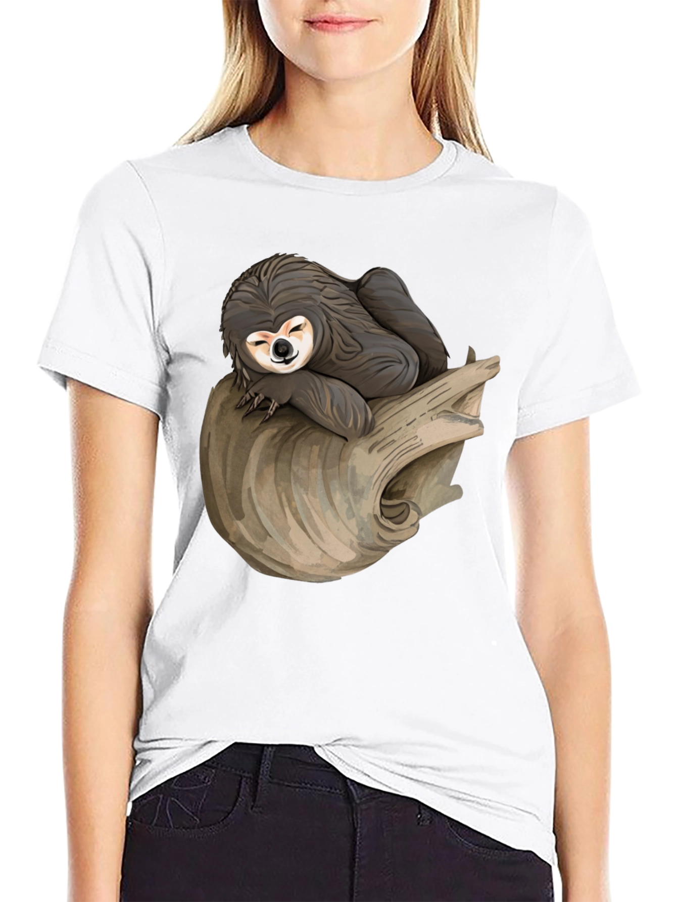 Sloth Nap T-Shirt -  Relaxed Style