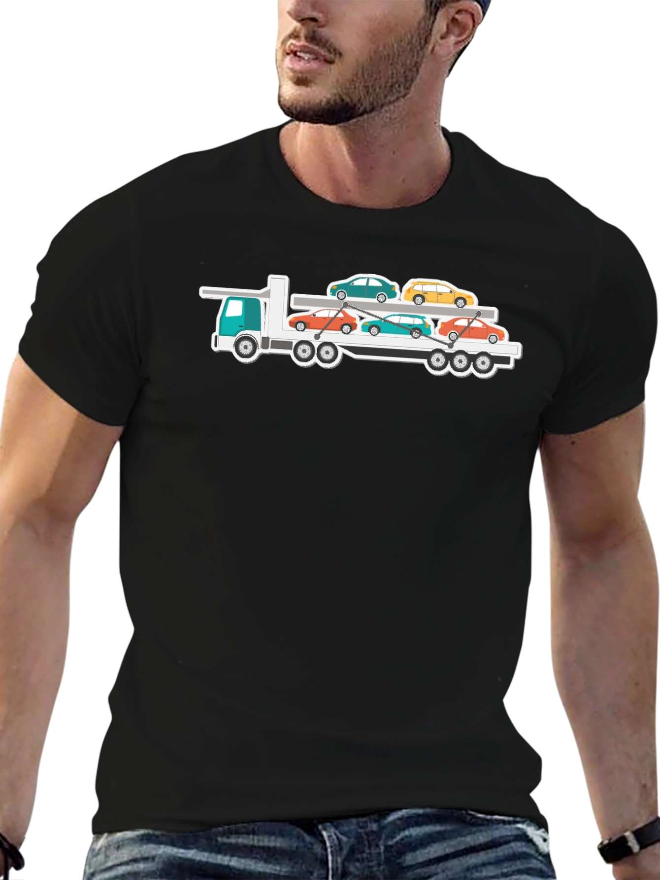 Car Carrier Truck T-Shirt - Automotive Enthusiast Tee