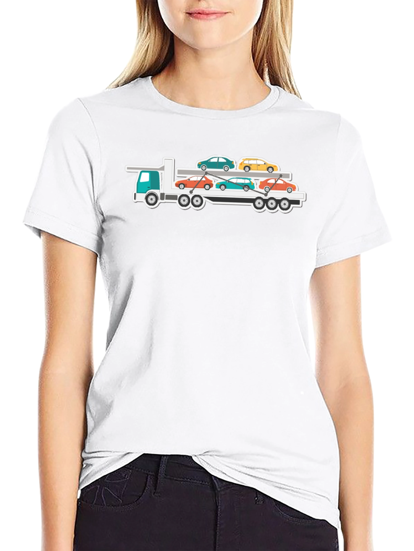 Car Carrier Truck T-Shirt - Automotive Enthusiast Tee
