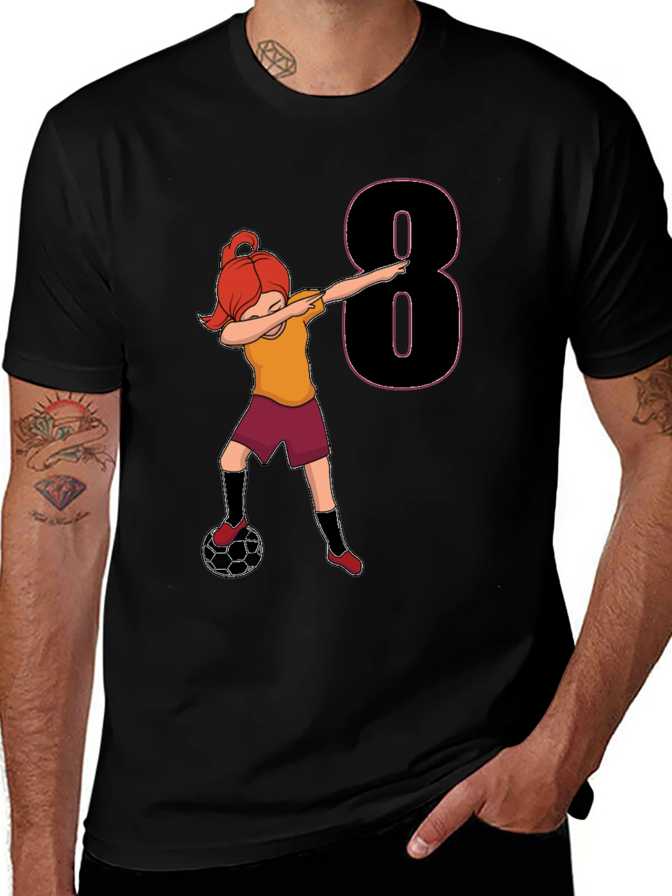 Soccer Girl 8th Birthday T-Shirt