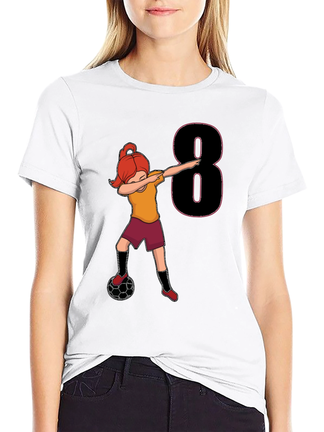 Soccer Girl 8th Birthday T-Shirt