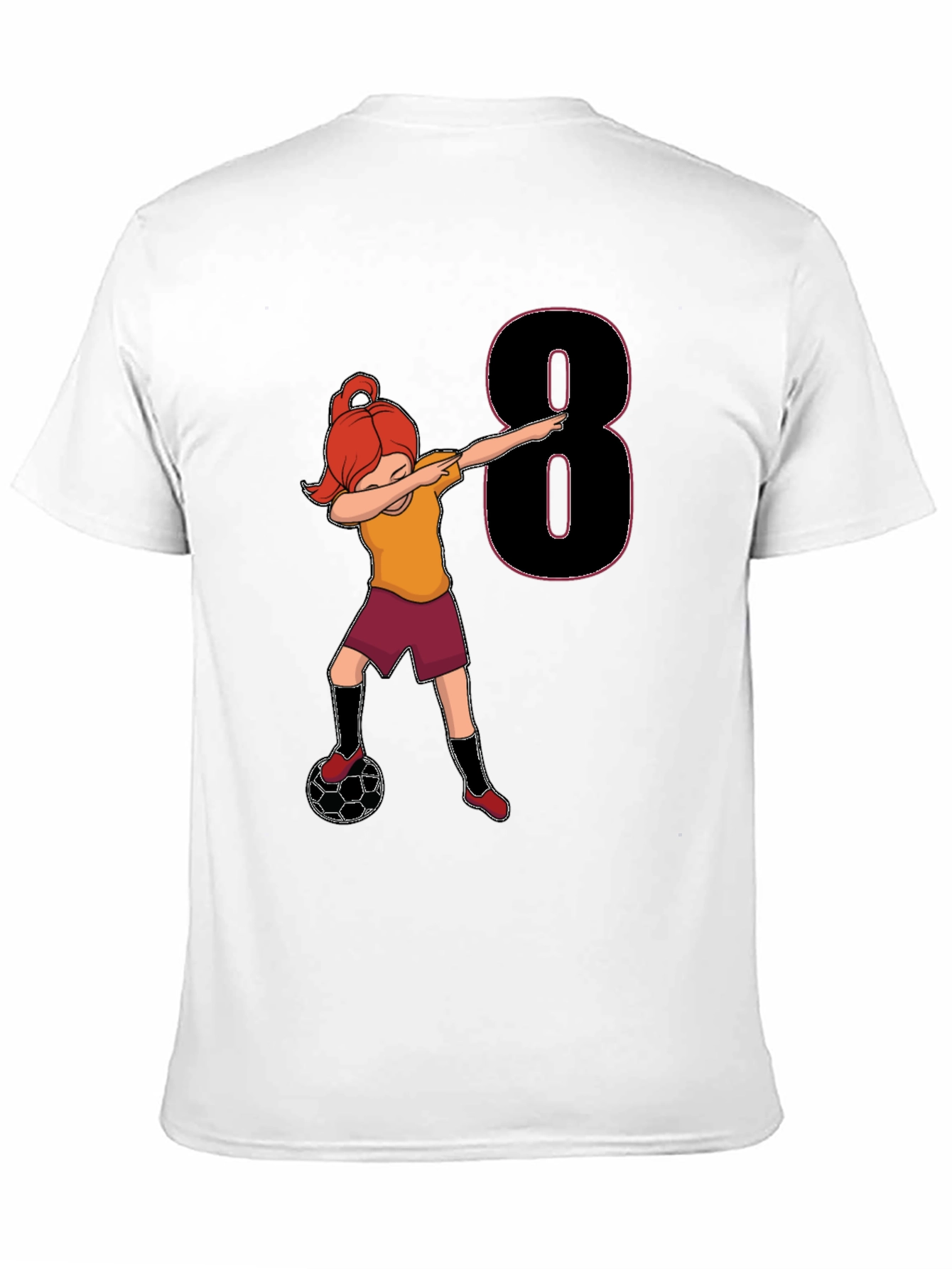 Soccer Girl 8th Birthday T-Shirt