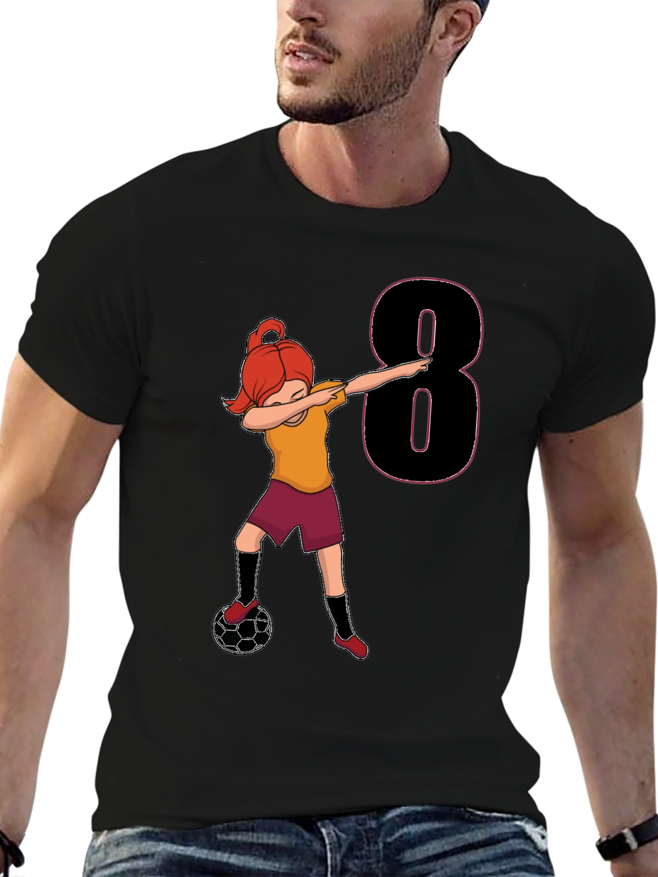 Soccer Girl 8th Birthday T-Shirt