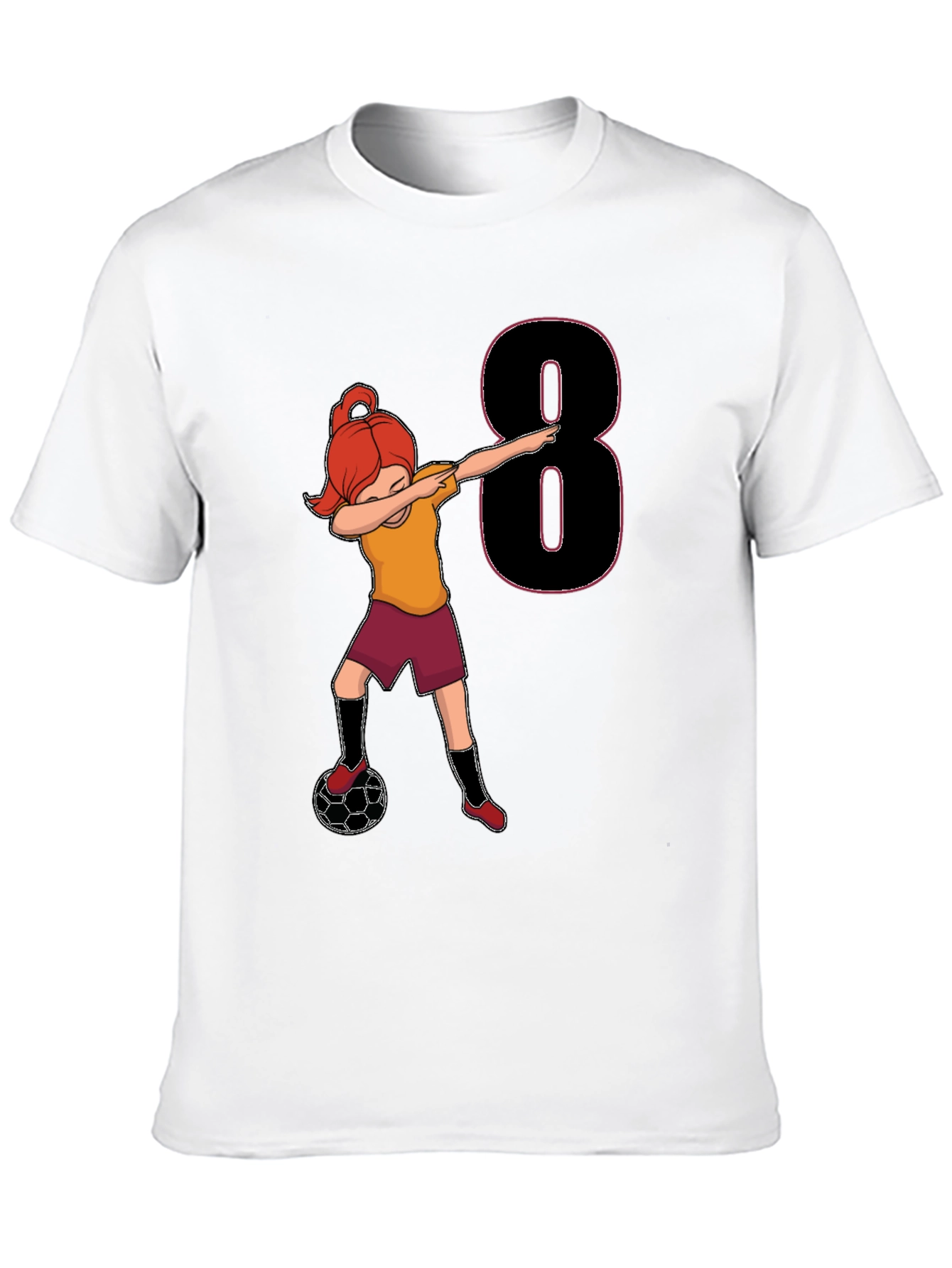 Soccer Girl 8th Birthday T-Shirt