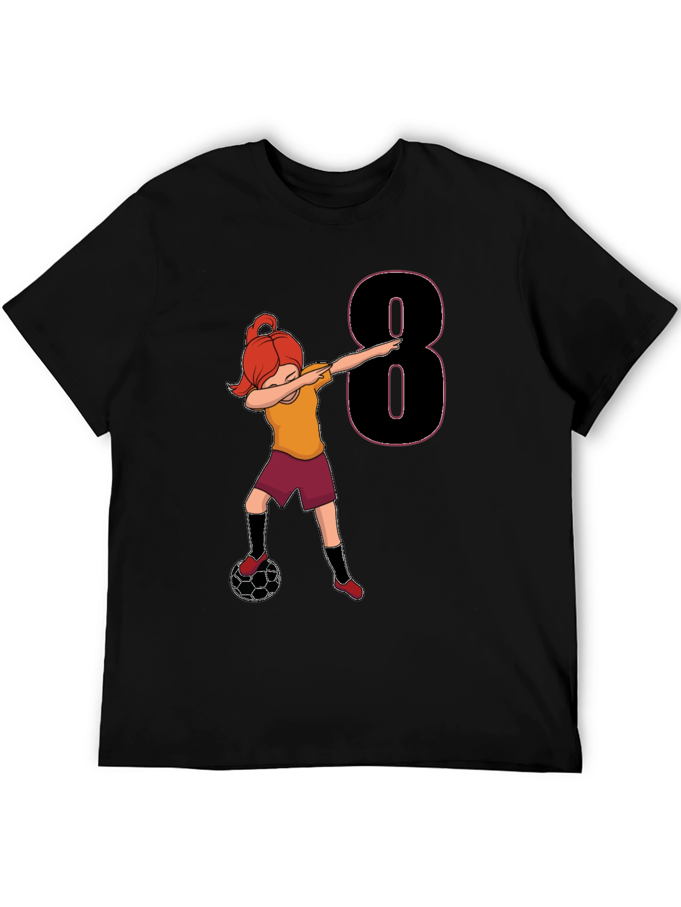Soccer Girl 8th Birthday T-Shirt