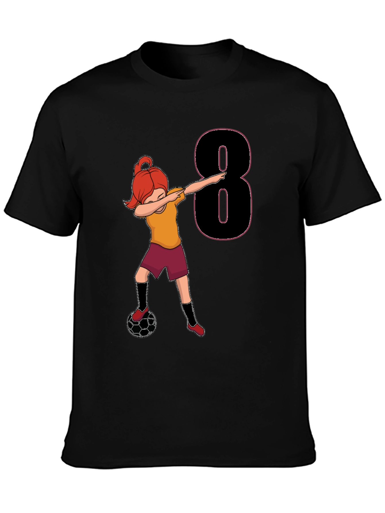 Soccer Girl 8th Birthday T-Shirt