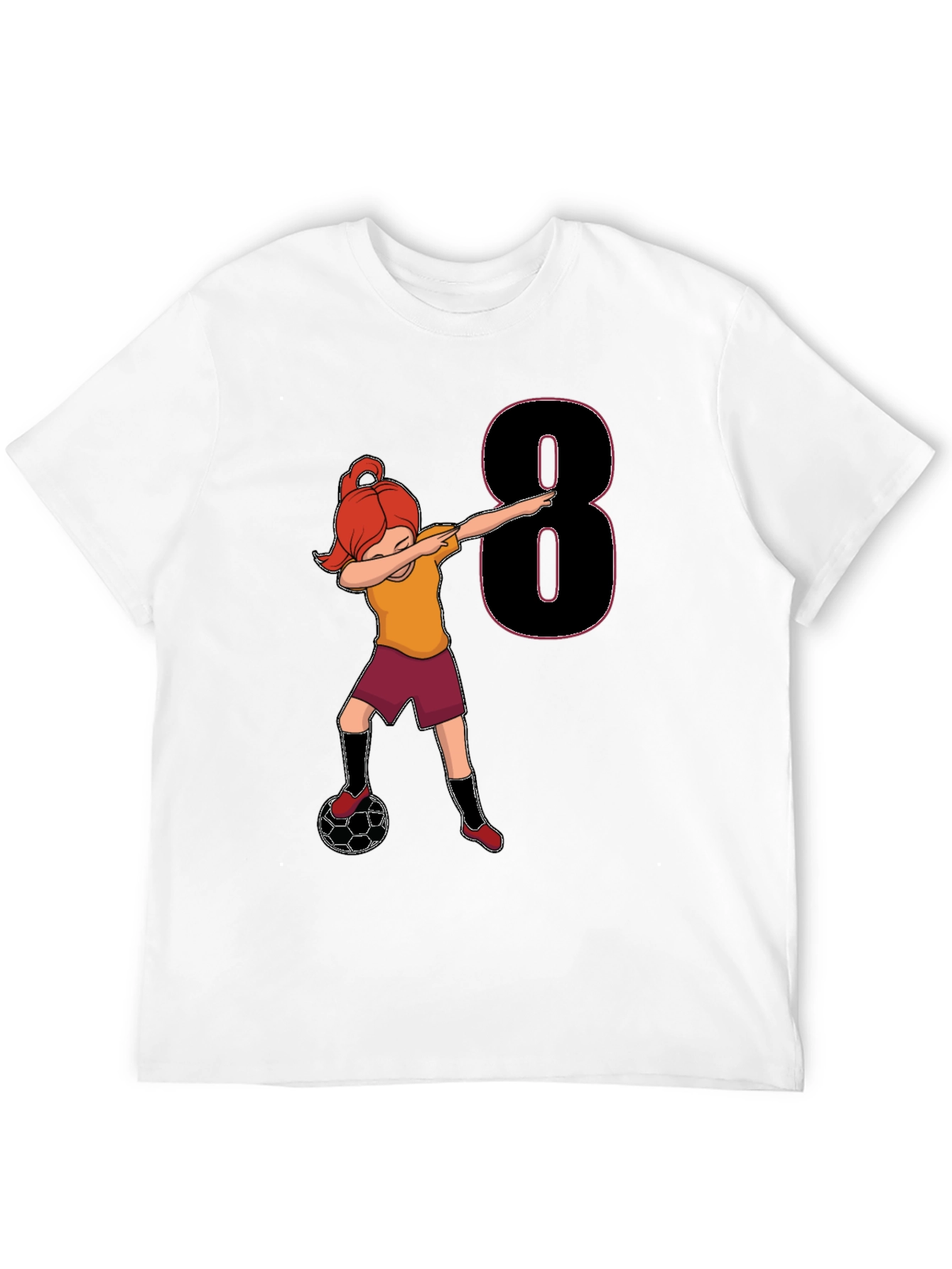 Soccer Girl 8th Birthday T-Shirt
