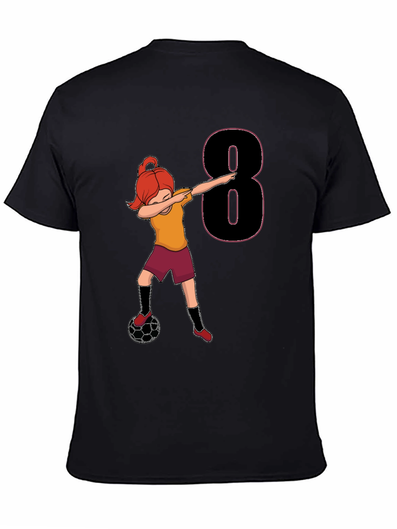 Soccer Girl 8th Birthday T-Shirt