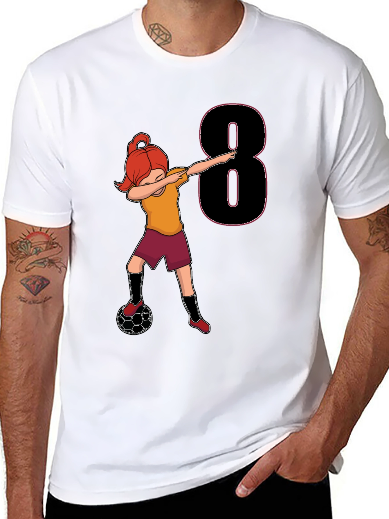 Soccer Girl 8th Birthday T-Shirt