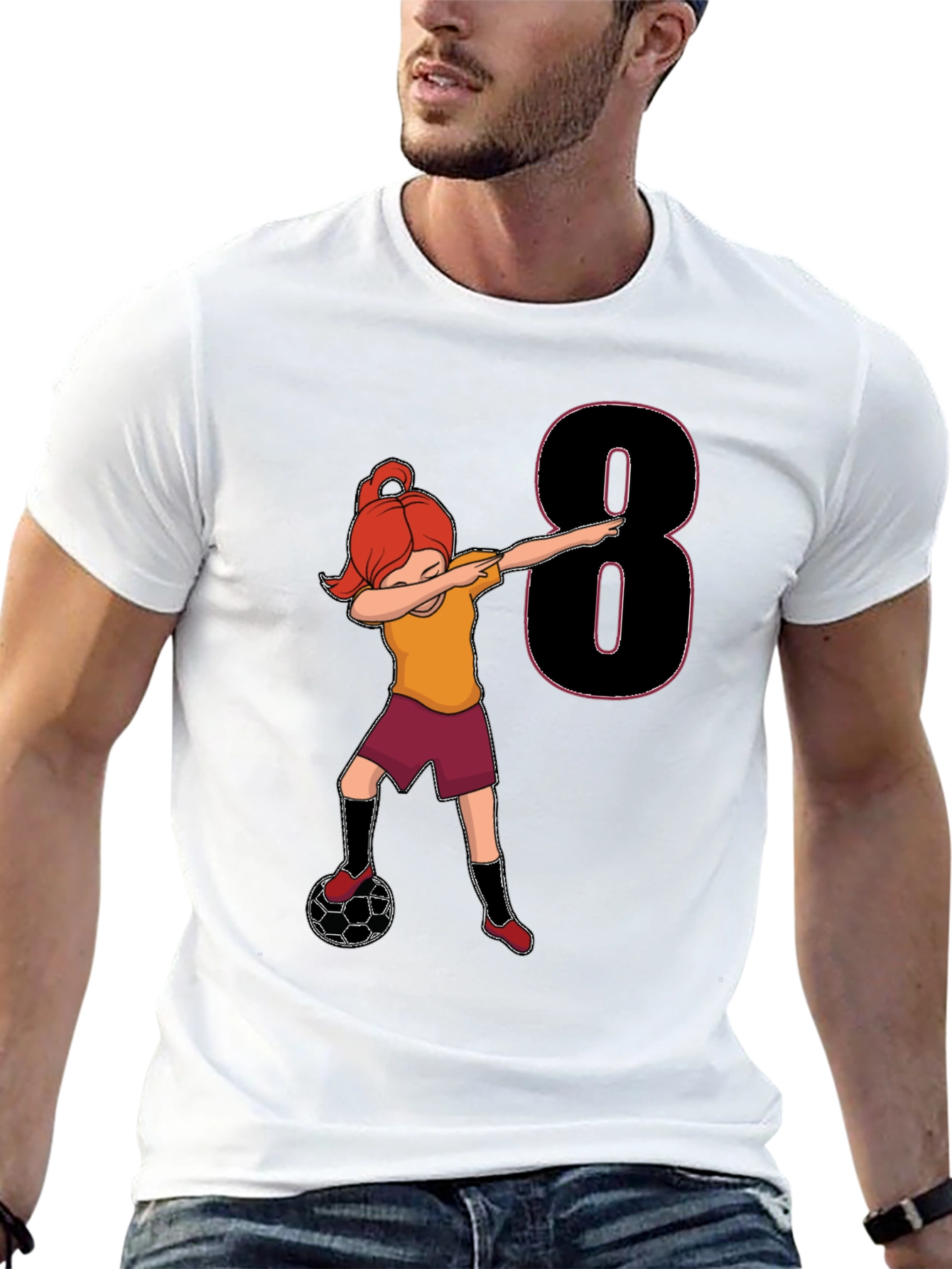Soccer Girl 8th Birthday T-Shirt
