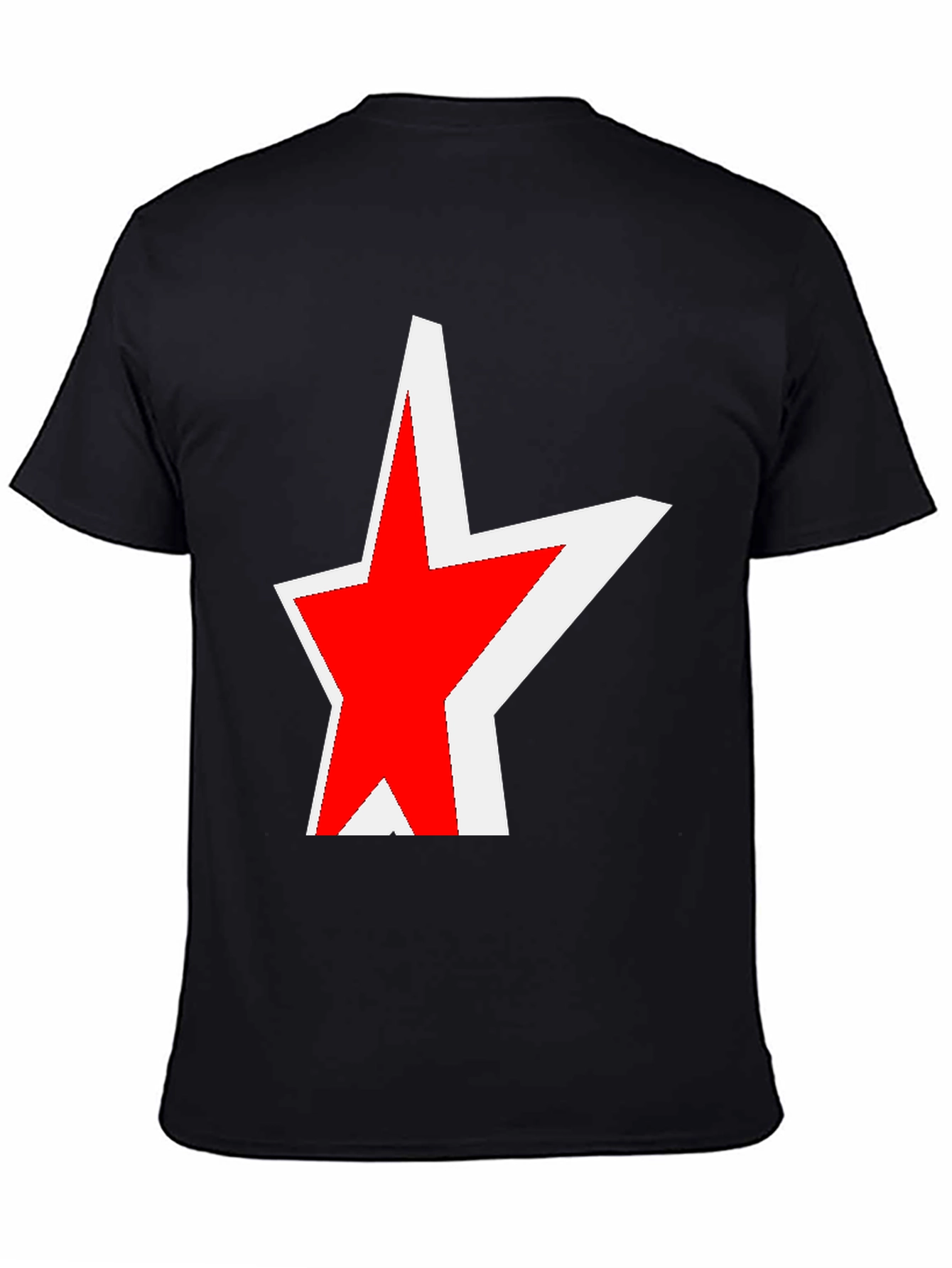 Red Star Graphic Black T-Shirt