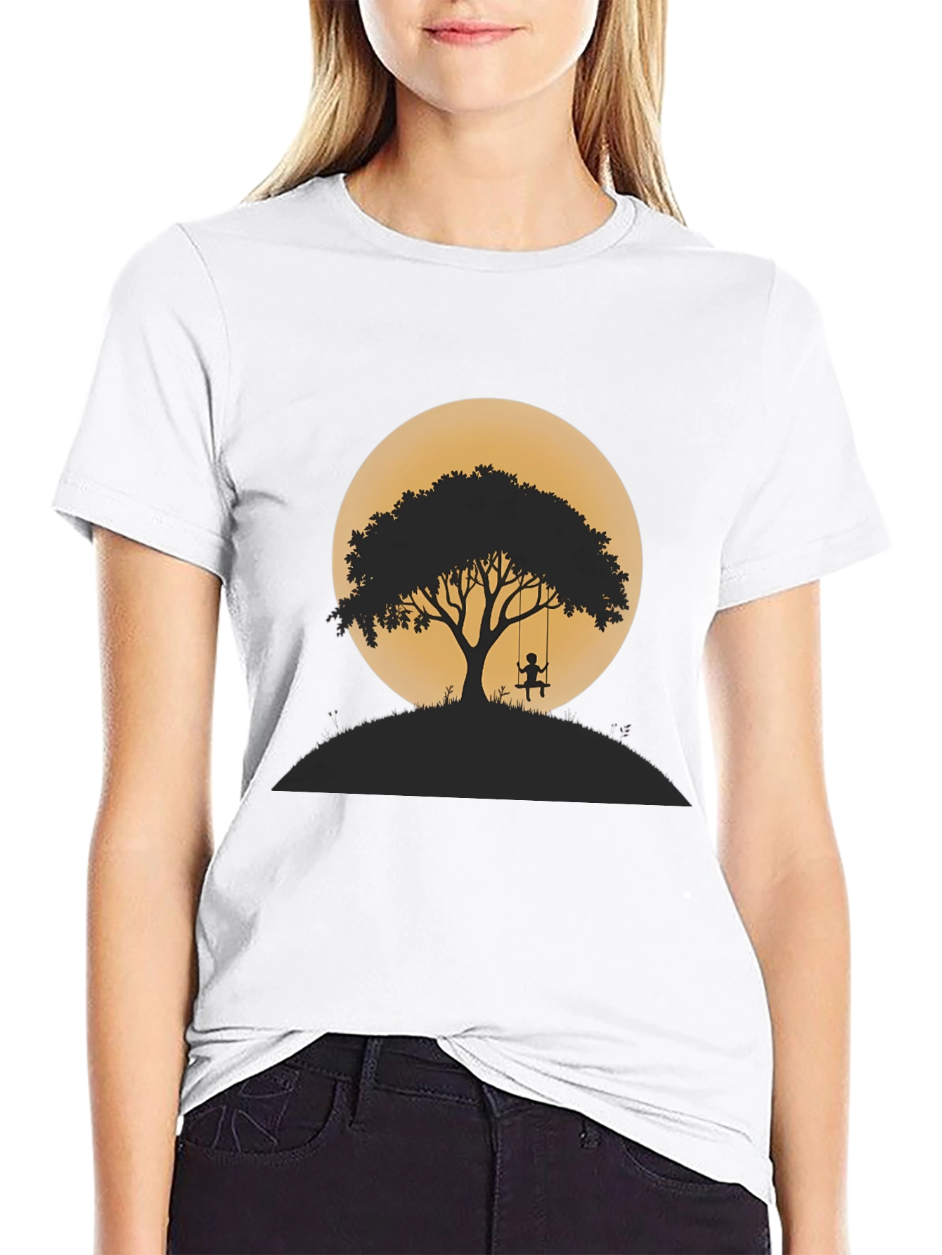 Silhouette Tree Moon T-Shirt