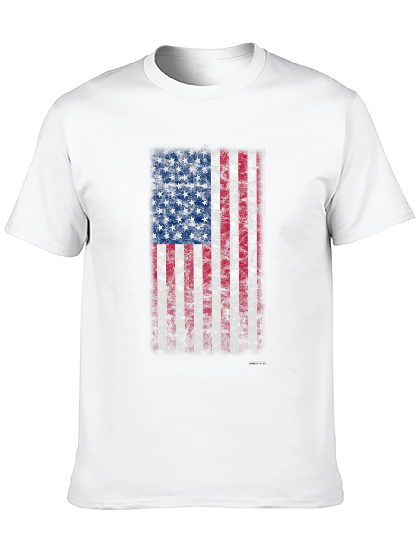 American Flag Grunge Graphic T-Shirt