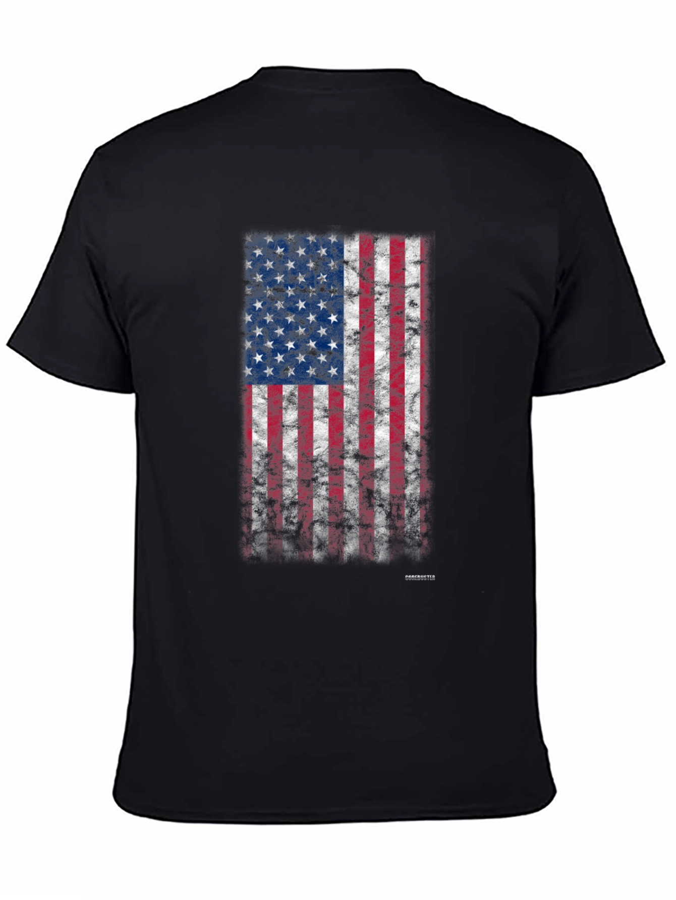 American Flag Grunge Graphic T-Shirt
