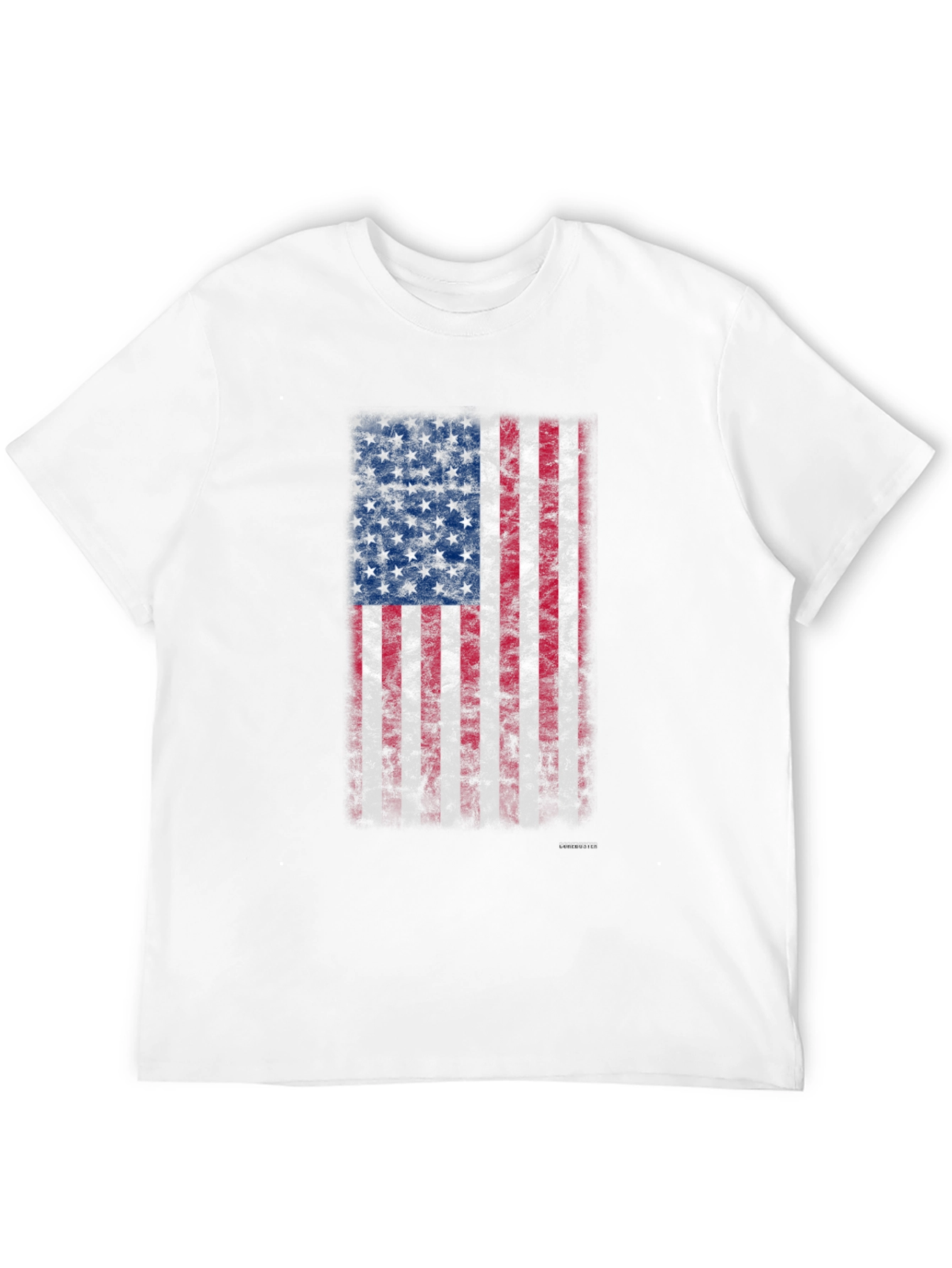 American Flag Grunge Graphic T-Shirt