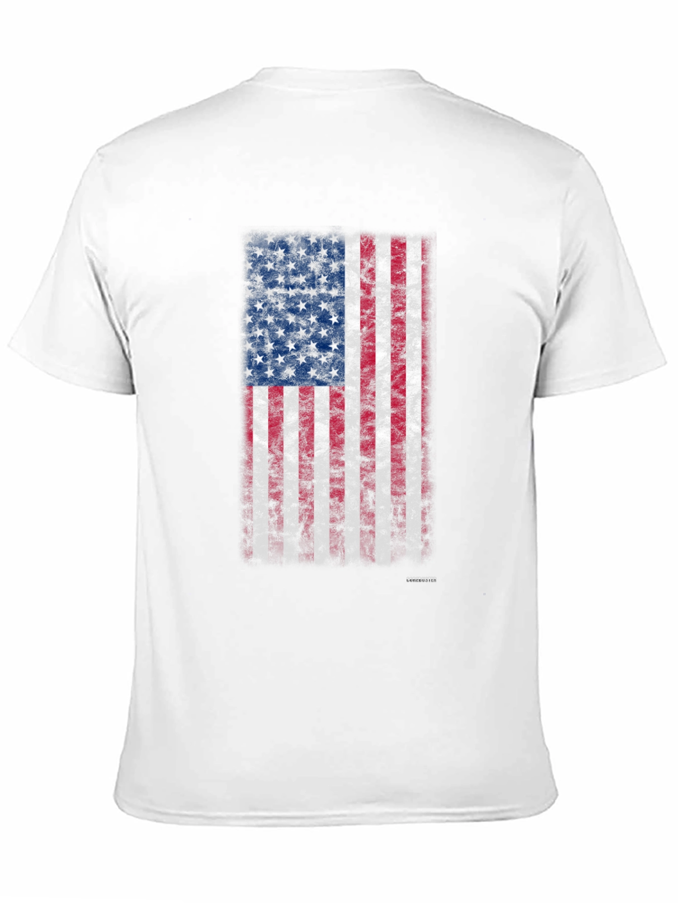 American Flag Grunge Graphic T-Shirt