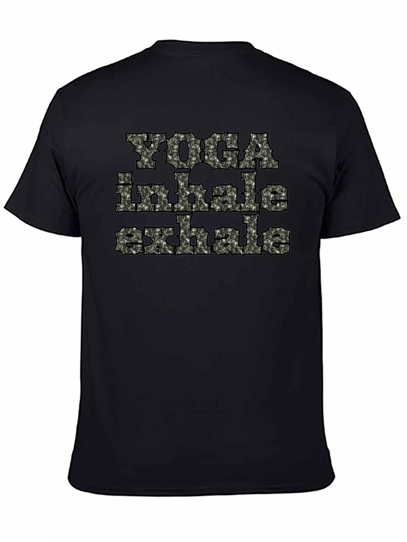 Yoga Inhale Exhale Black T-Shirt