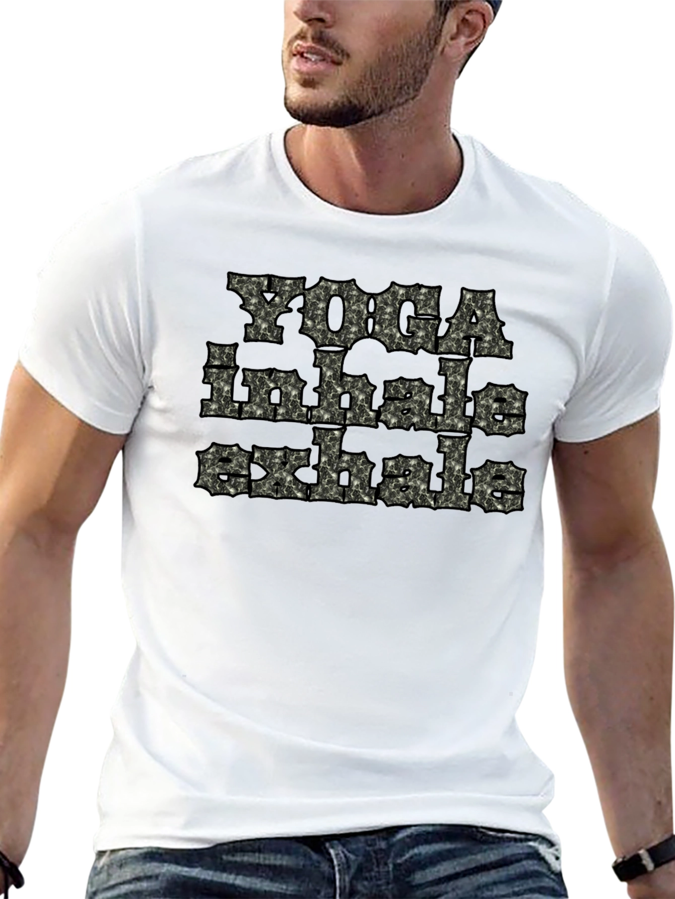 Yoga Inhale Exhale Black T-Shirt