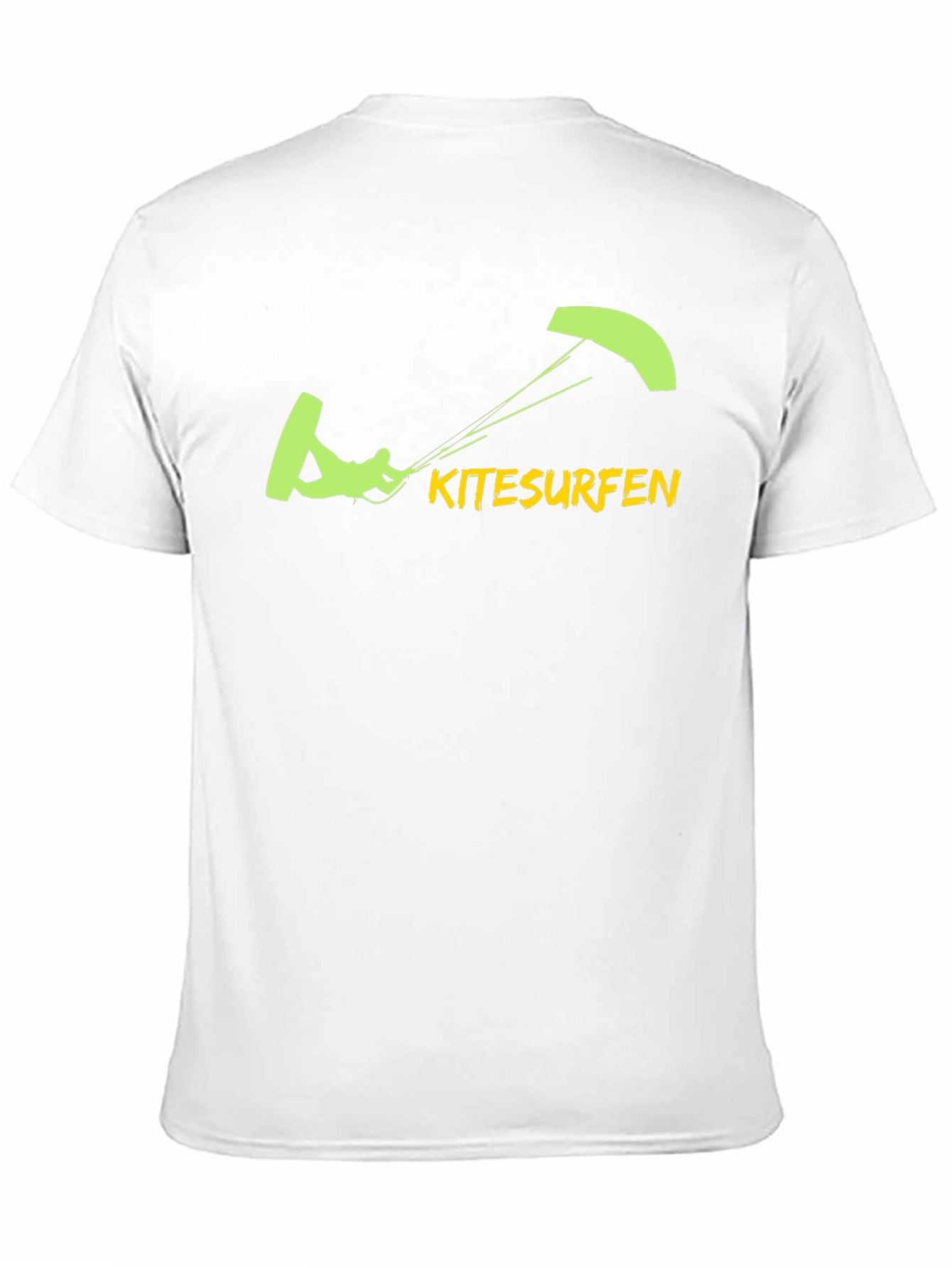 Kitesurfen Graphic Tee - Black Cotton T-Shirt