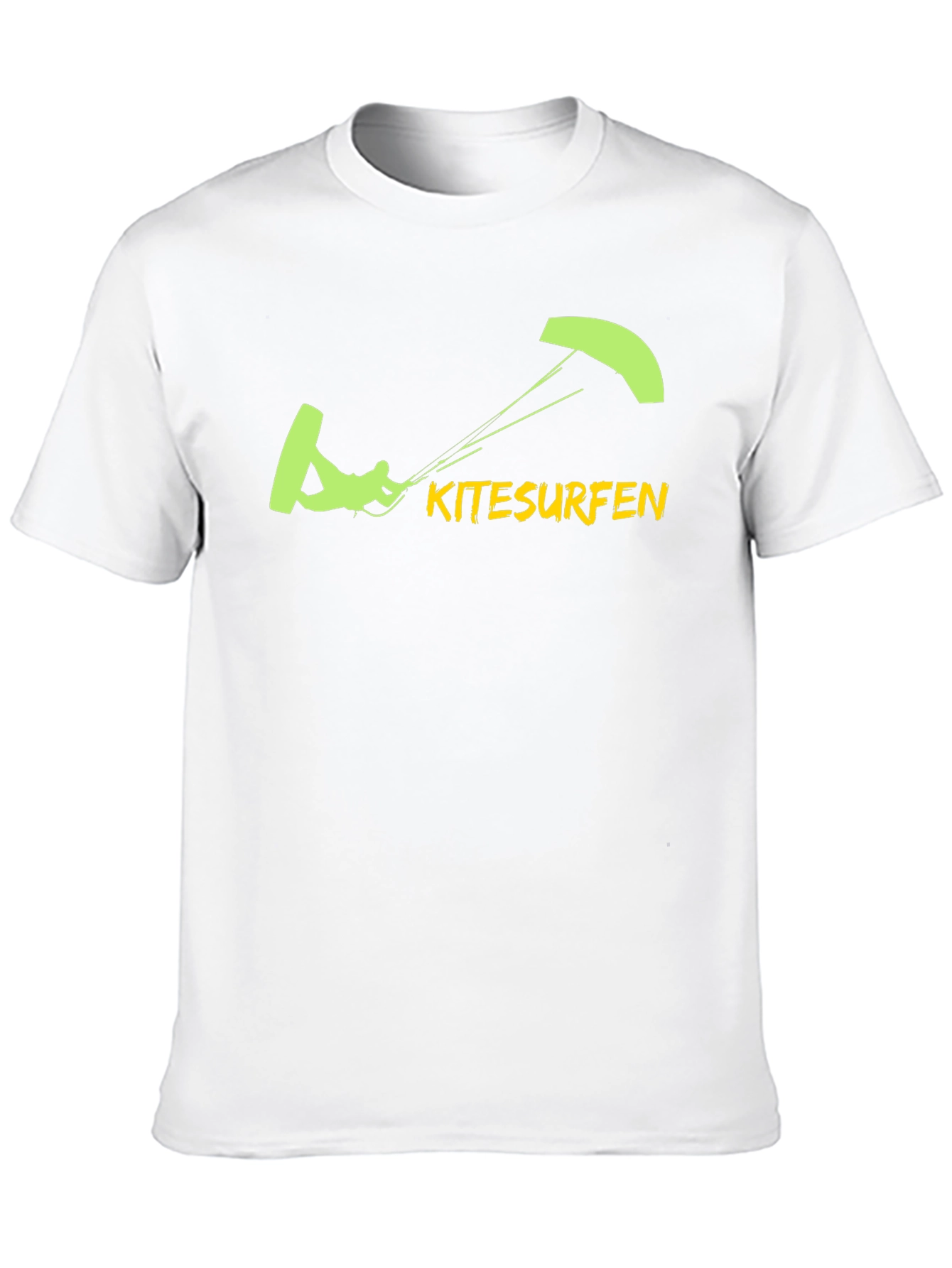 Kitesurfen Graphic Tee - Black Cotton T-Shirt
