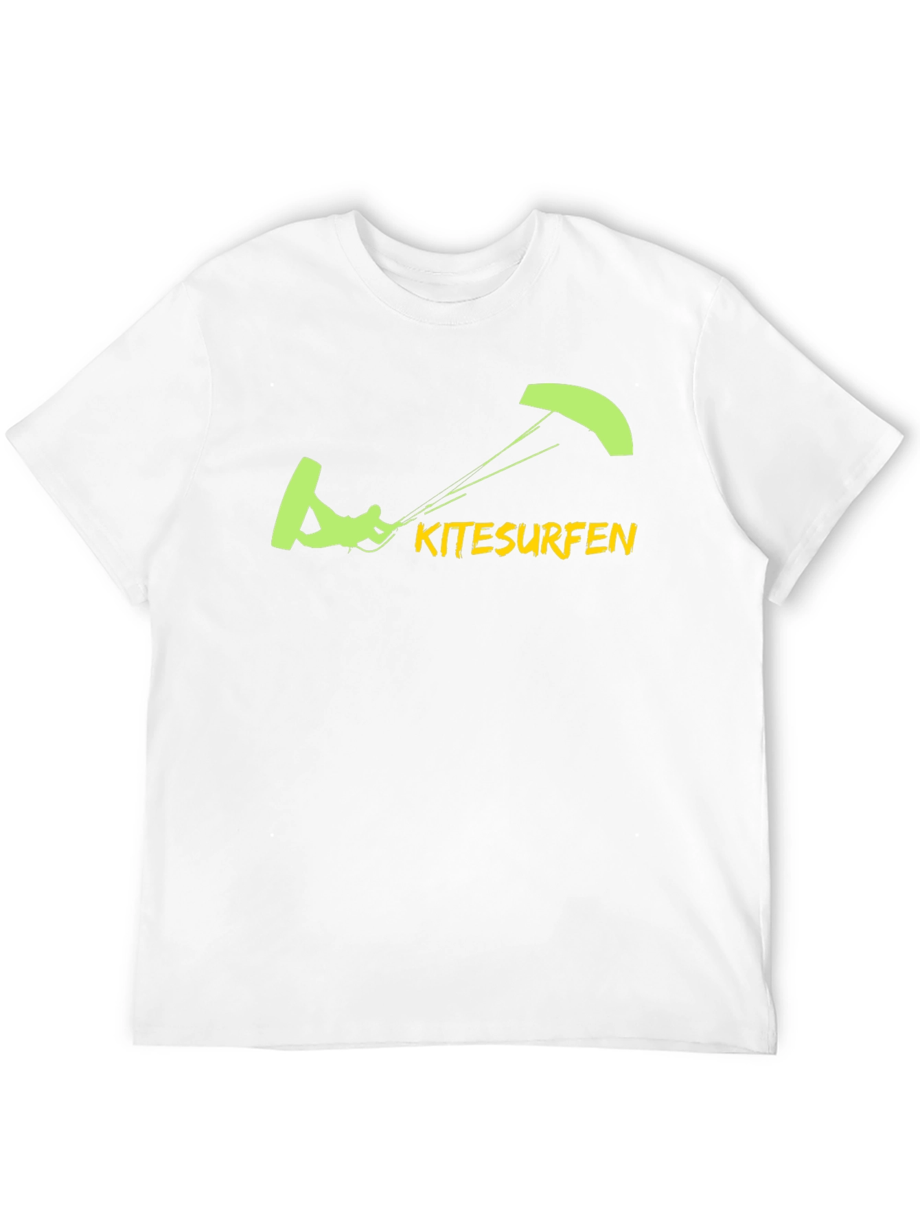 Kitesurfen Graphic Tee - Black Cotton T-Shirt