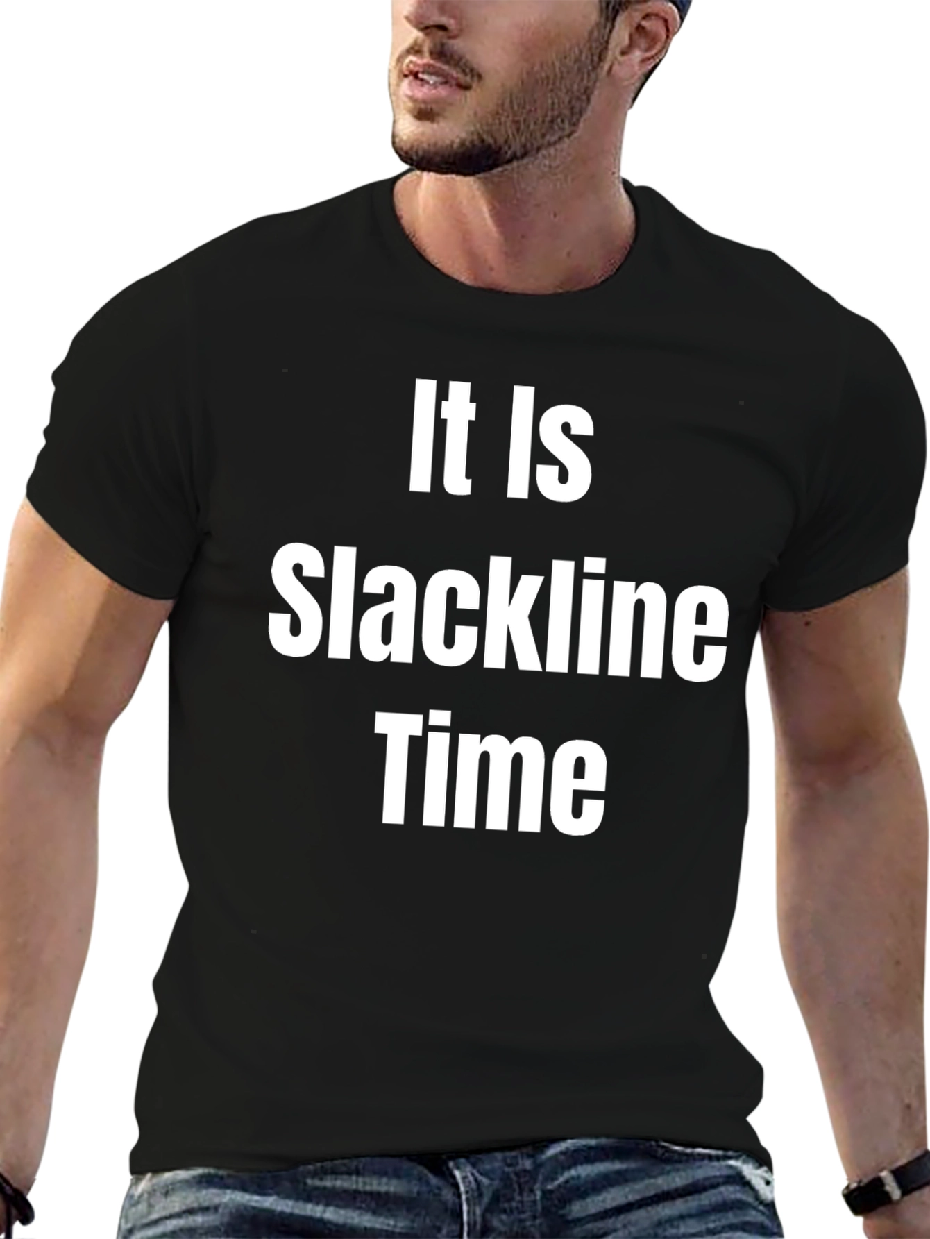 It Is Slackline Time T-Shirt - Funny Activity Apparel
