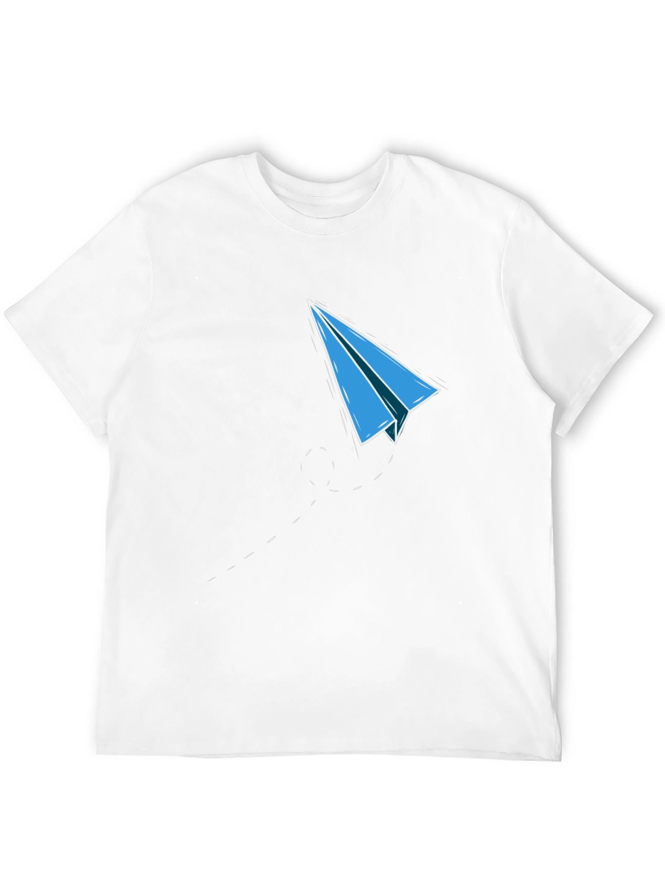 Paper Plane Graphic Tee - Mens Black T-Shirt