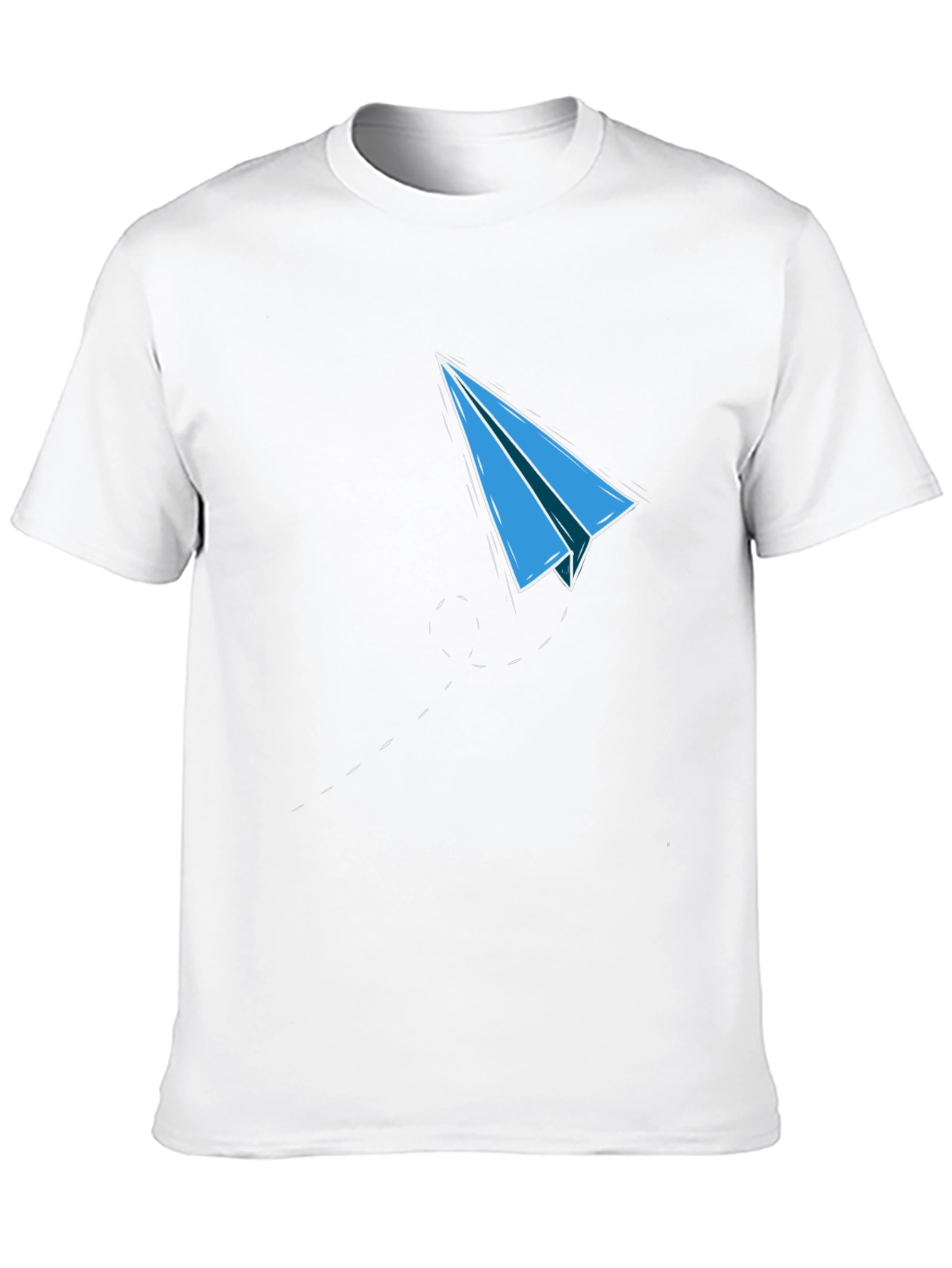 Paper Plane Graphic Tee - Mens Black T-Shirt