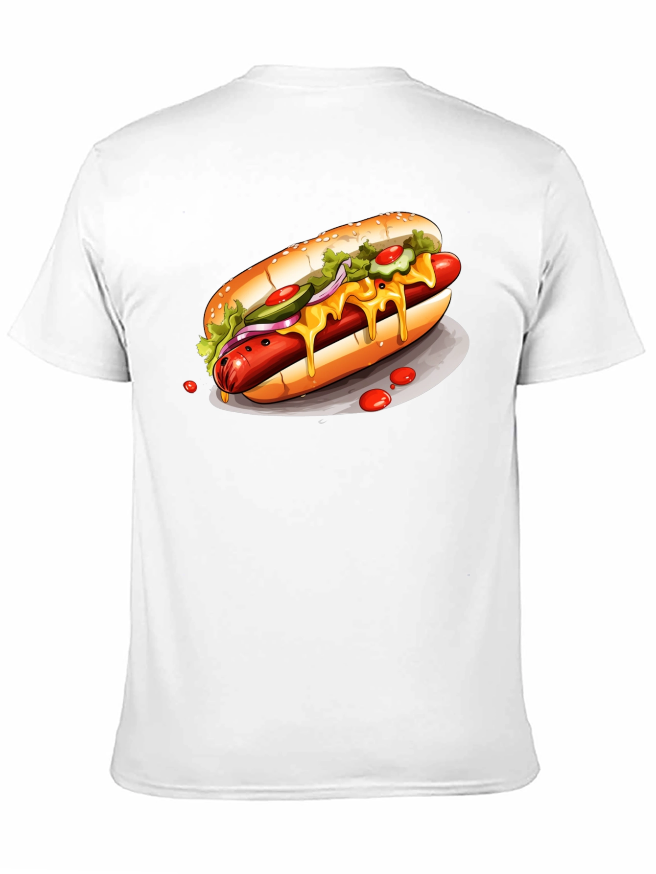 Hot Dog Graphic Tee - Black T-Shirt