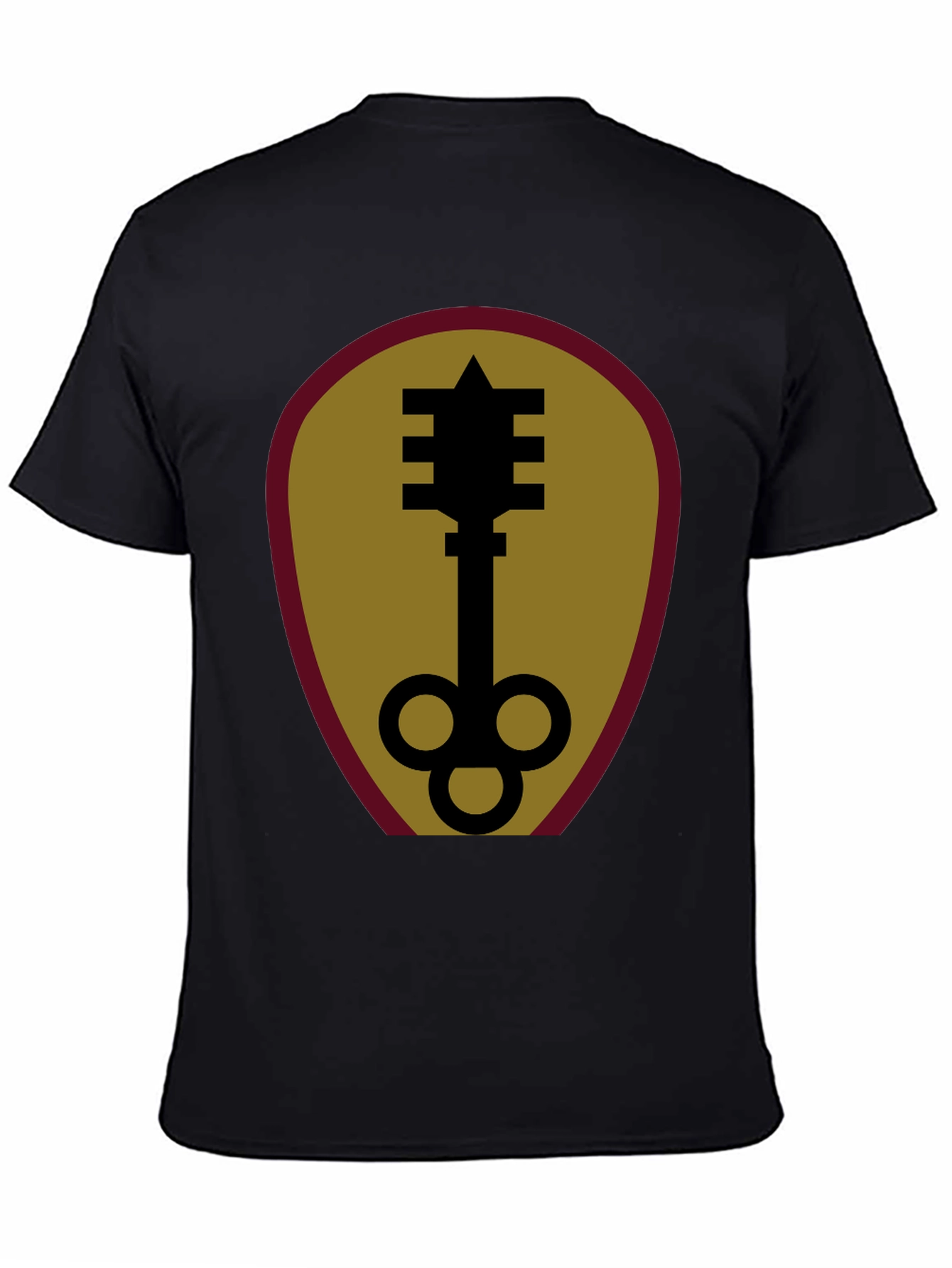 Unique Key Graphic Black T-Shirt