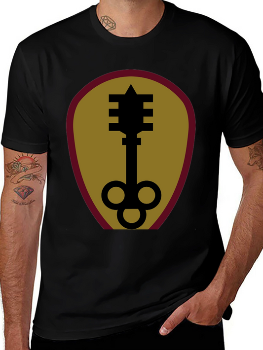 Unique Key Graphic Black T-Shirt