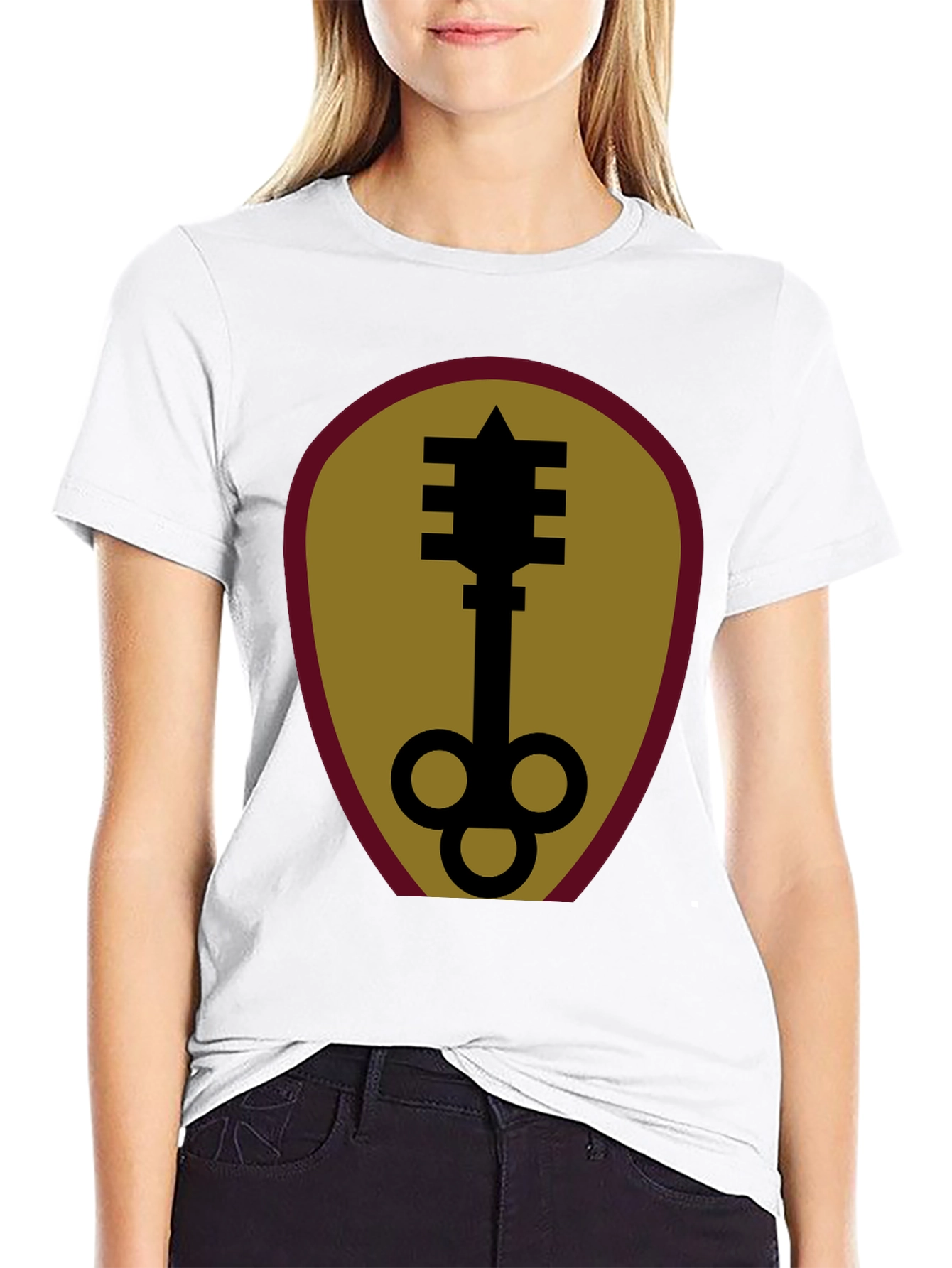 Unique Key Graphic Black T-Shirt
