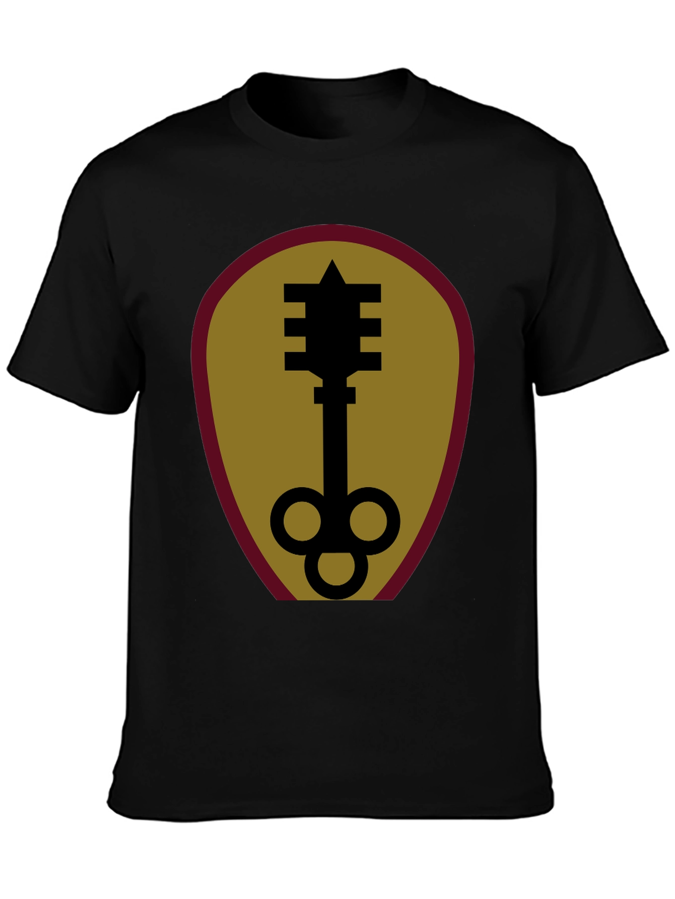 Unique Key Graphic Black T-Shirt
