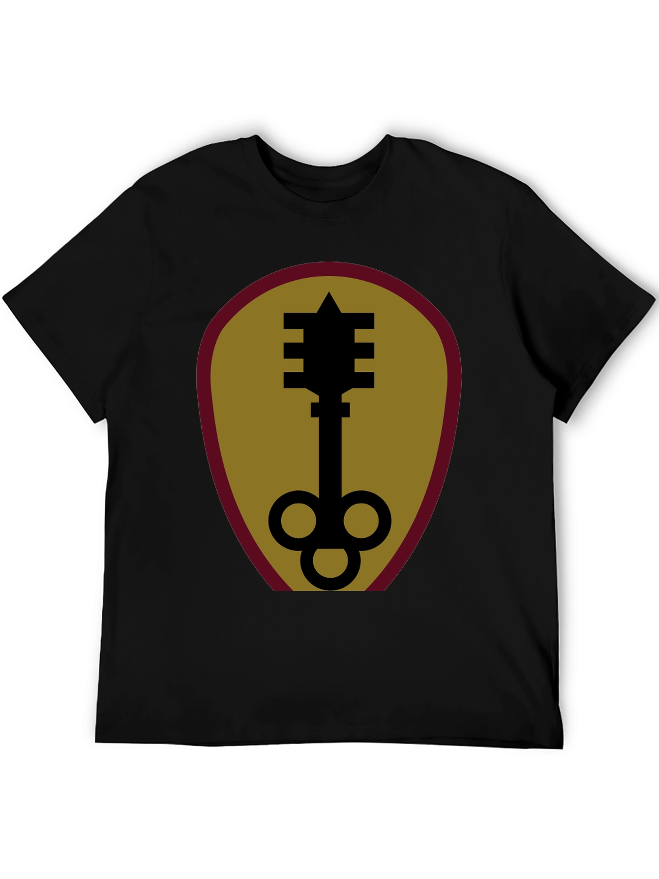 Unique Key Graphic Black T-Shirt