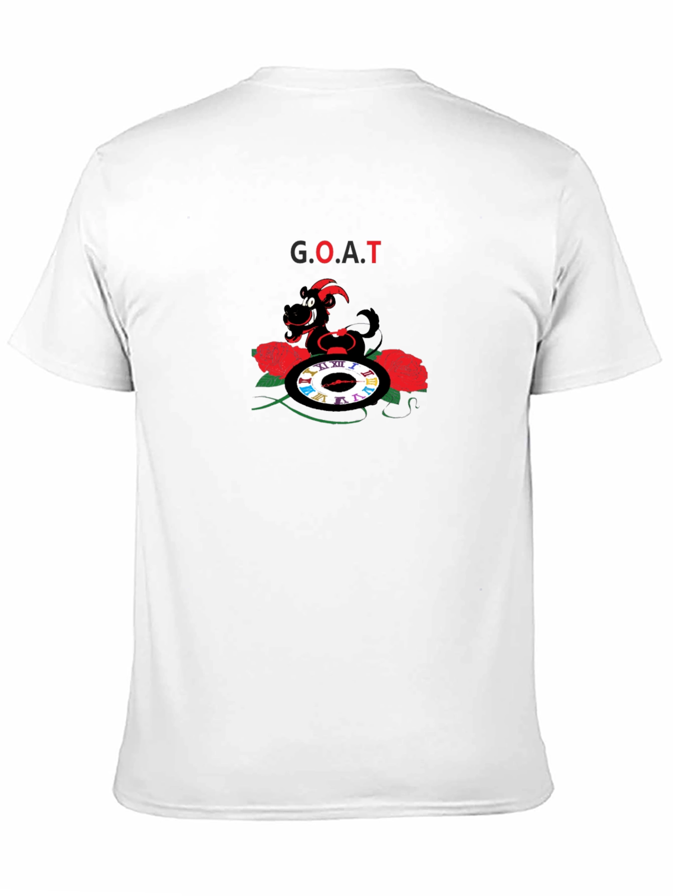 G.O.A.T Graphic Tee - Unique Cartoon Goat Design
