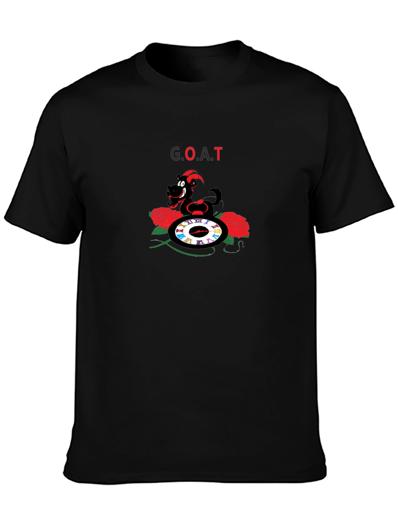 G.O.A.T Graphic Tee - Unique Cartoon Goat Design