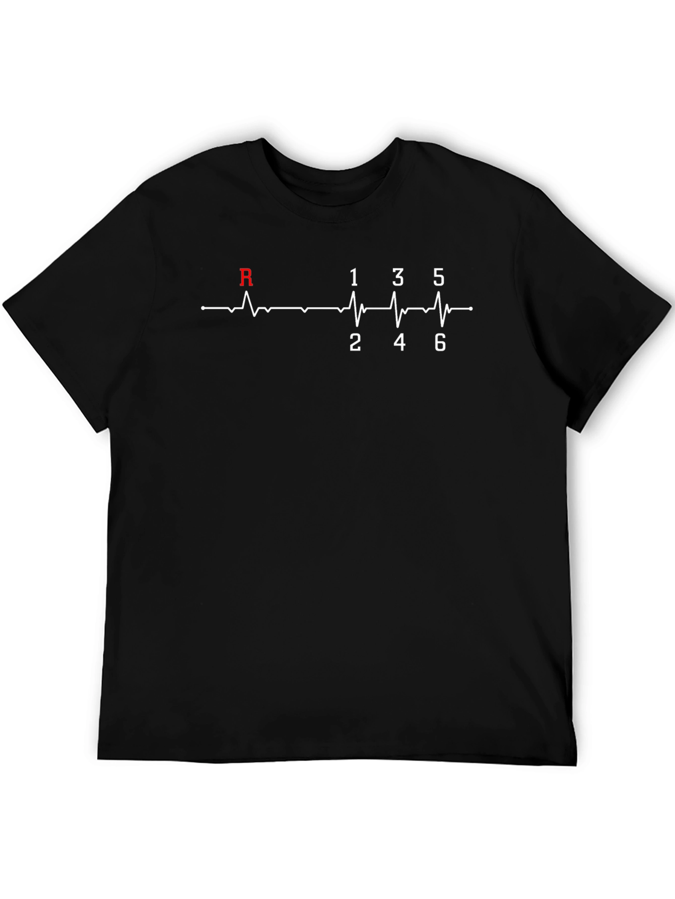 Car Enthusiast Manual Gear Shift Heartbeat T-Shirt