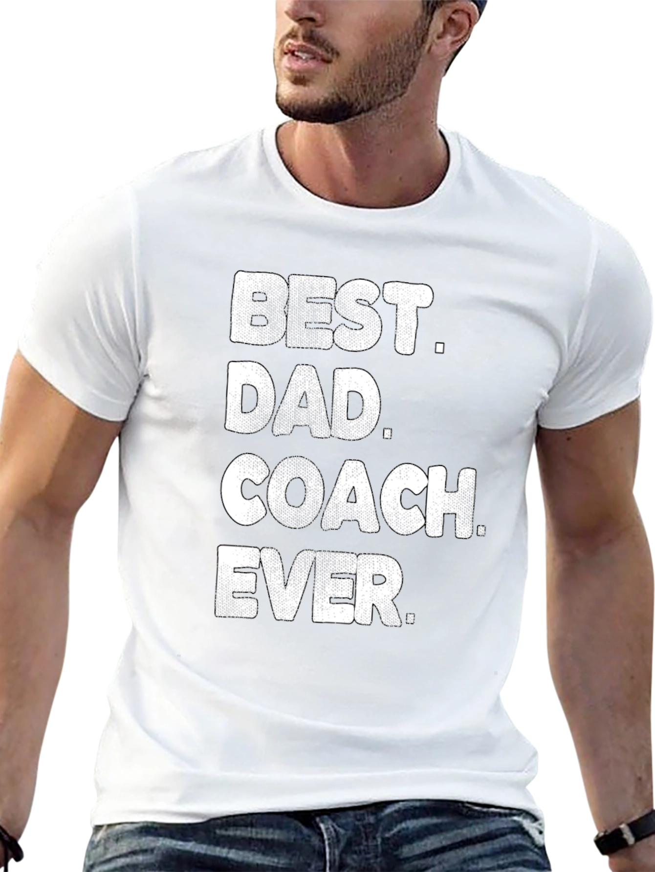 Best Dad Coach Ever T-Shirt - Mens Graphic Tee