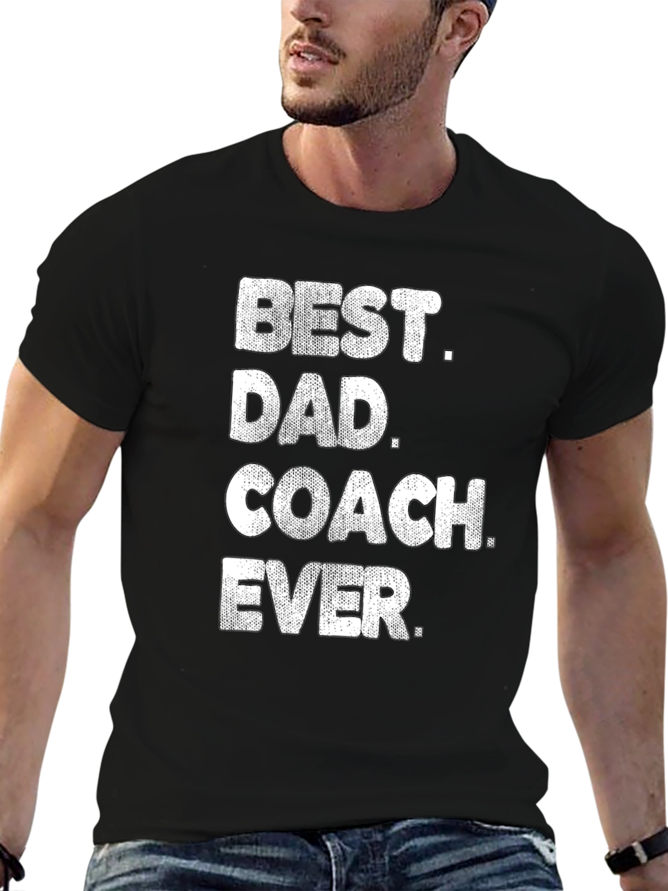 Best Dad Coach Ever T-Shirt - Mens Graphic Tee