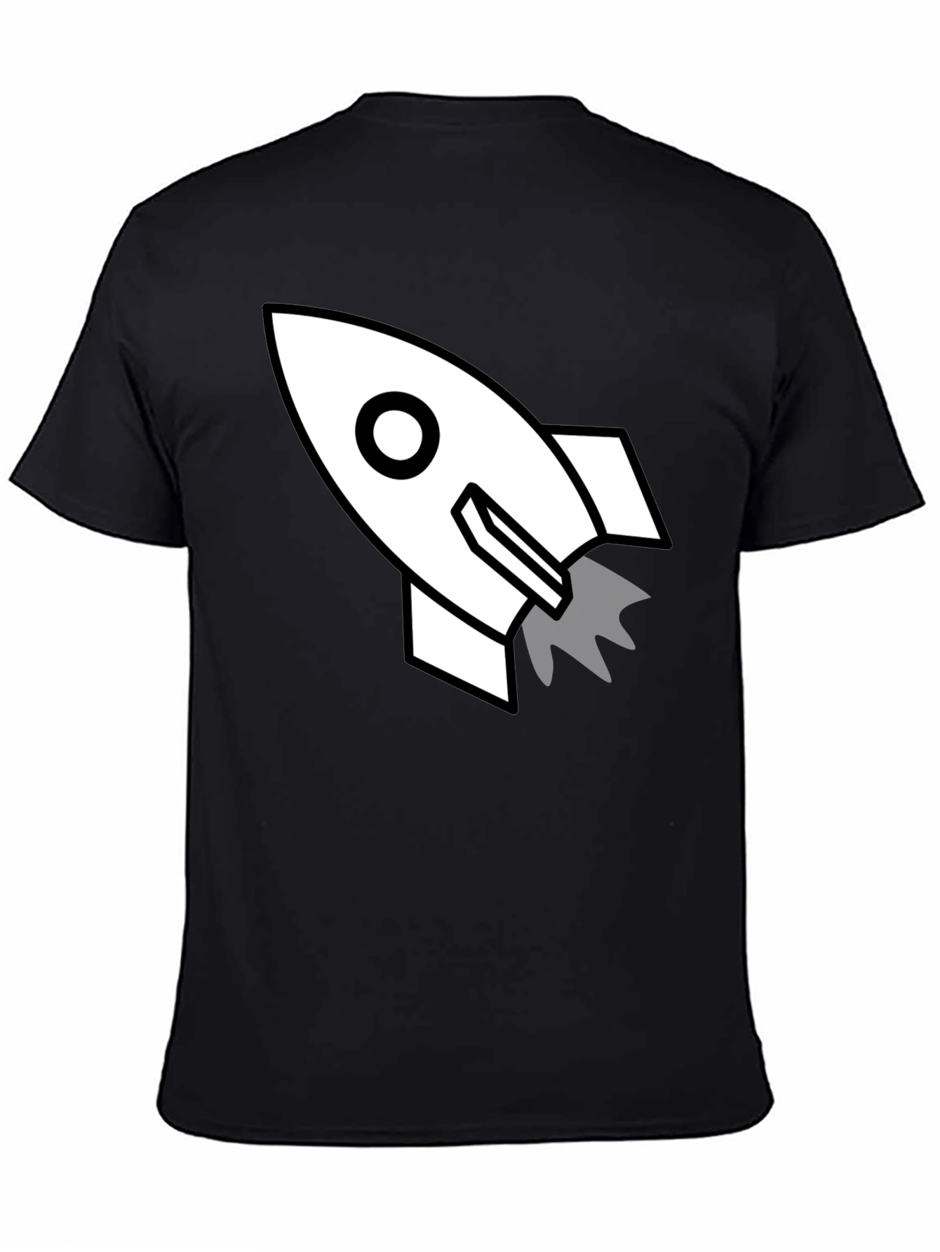 Rocket Graphic Black T-Shirt