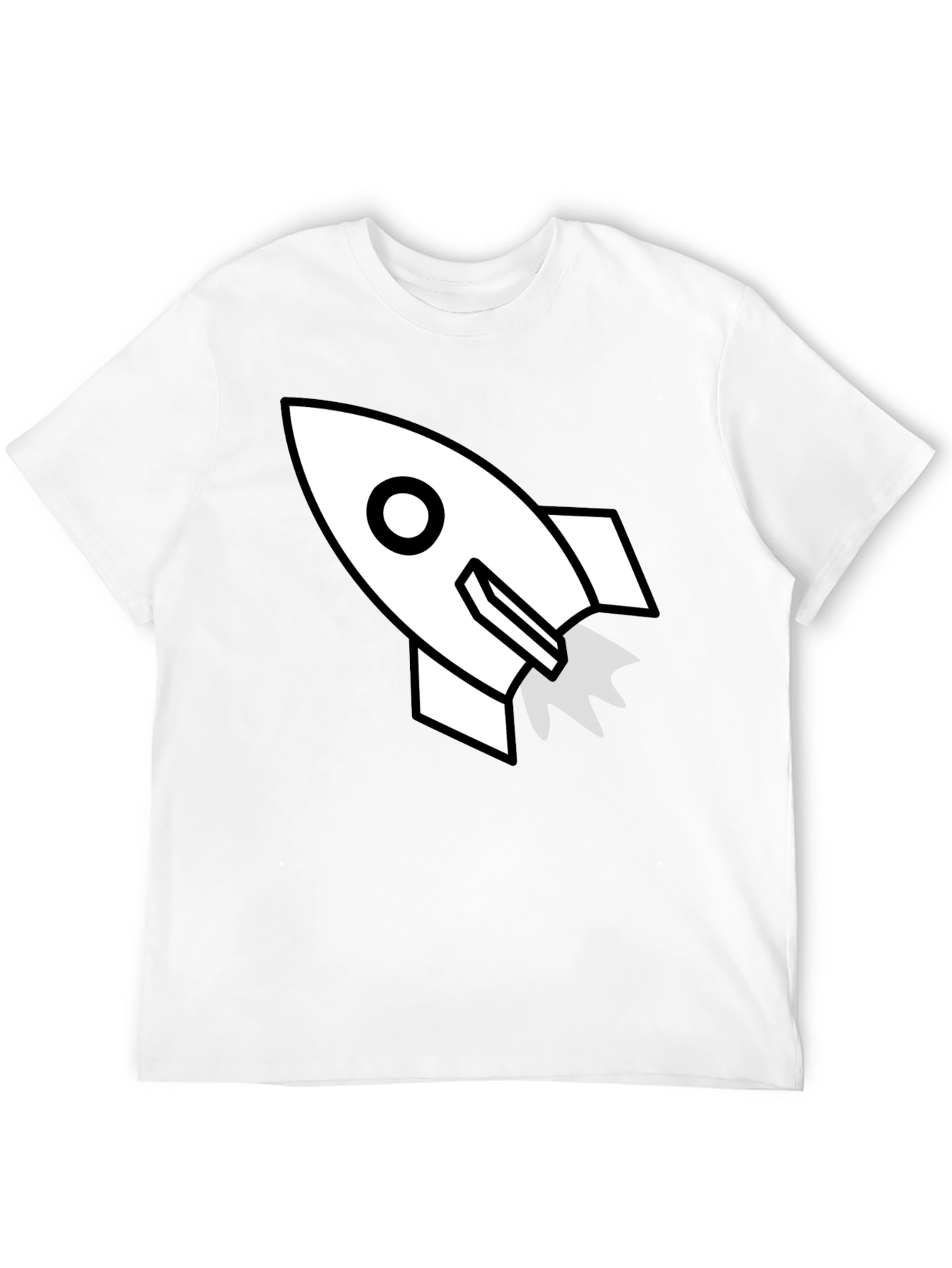 Rocket Graphic Black T-Shirt