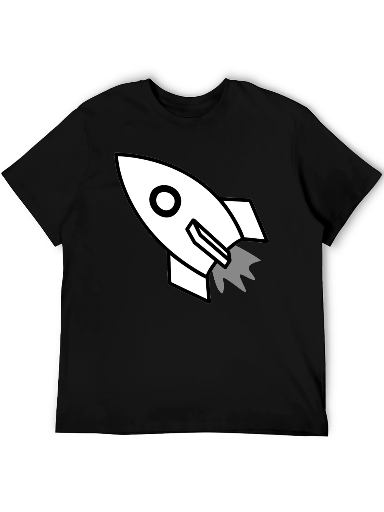 Rocket Graphic Black T-Shirt