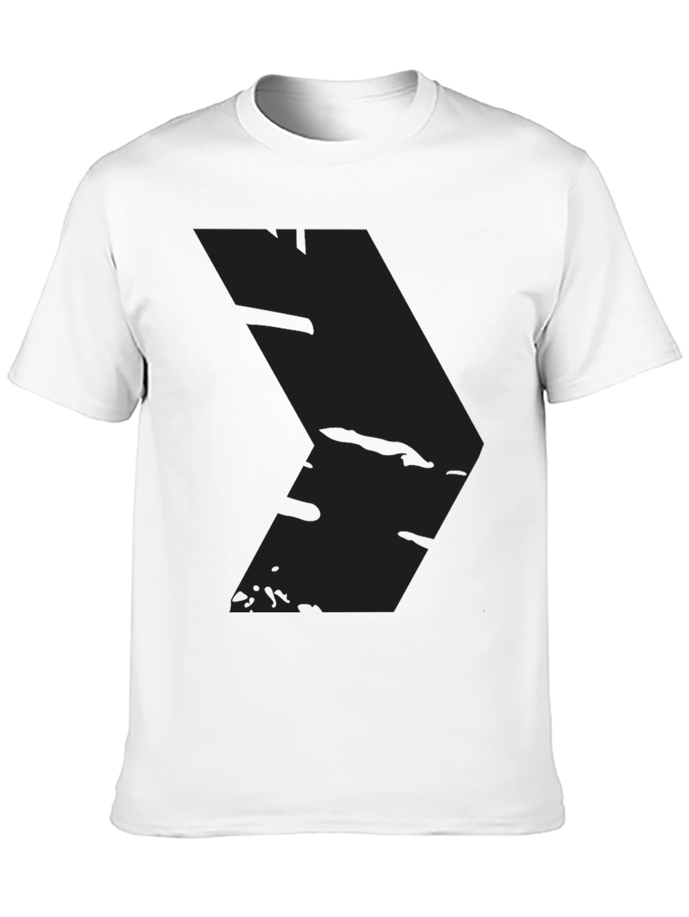 Mens Black Graphic Tee - Modern Style
