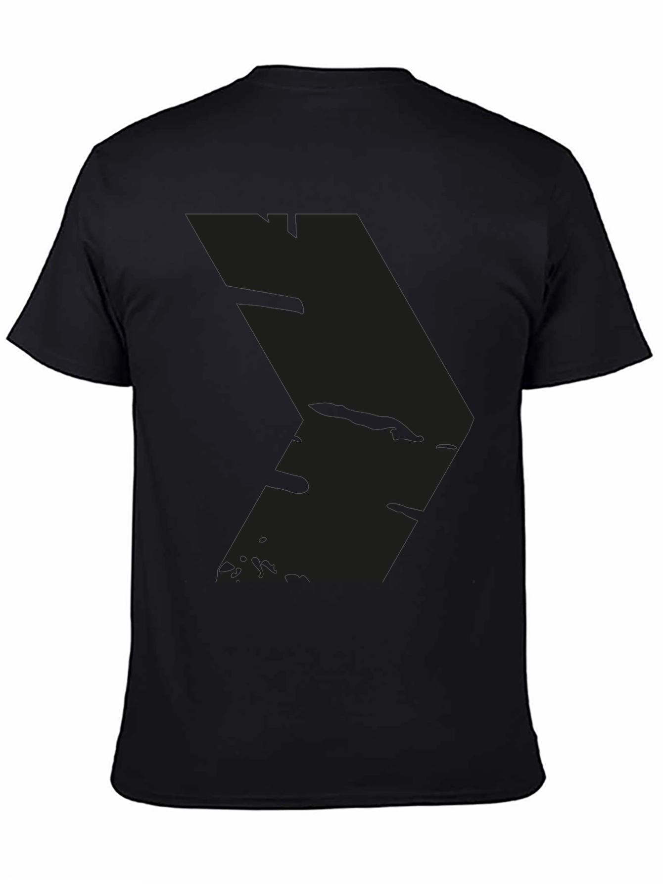 Mens Black Graphic Tee - Modern Style