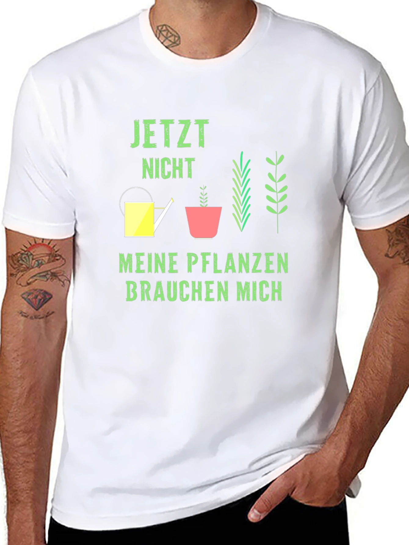 Gardener T-Shirt: Jetzt Nicht Meine Pflanzen Brauchen Mich